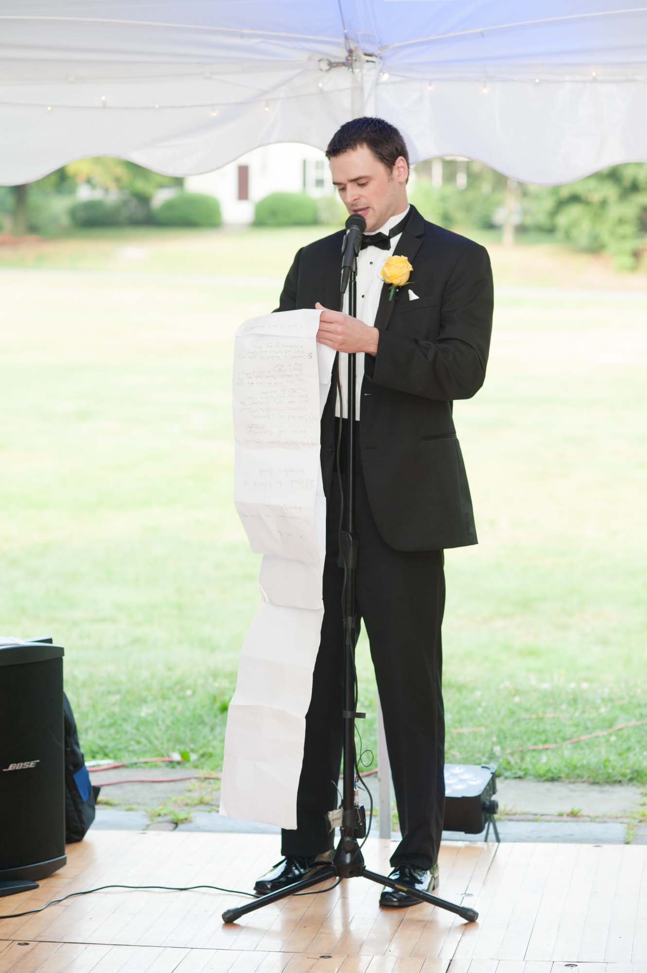 Funny Groomsman Speech Pierce House Wedding