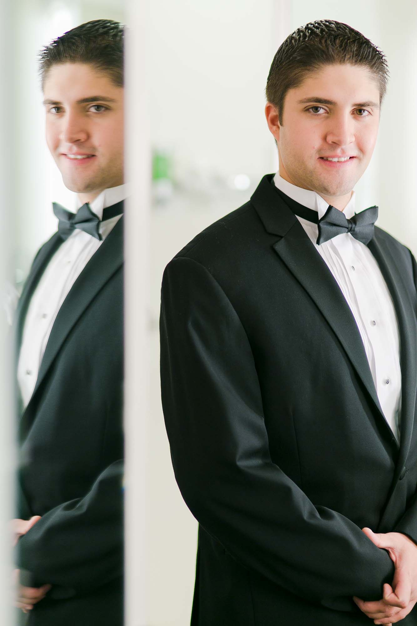 Groom Getting Ready At Pierce House Lincoln MA