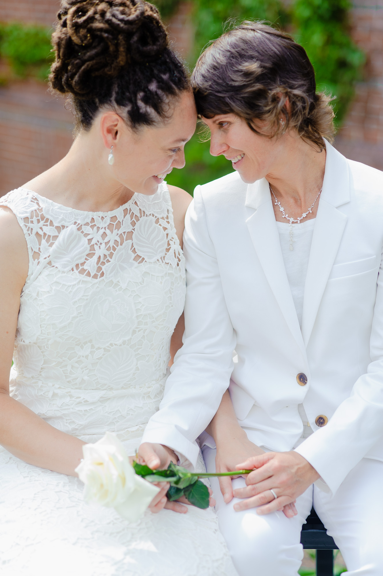 Intimate Lesbian Wedding Boston Arnold Arboretum