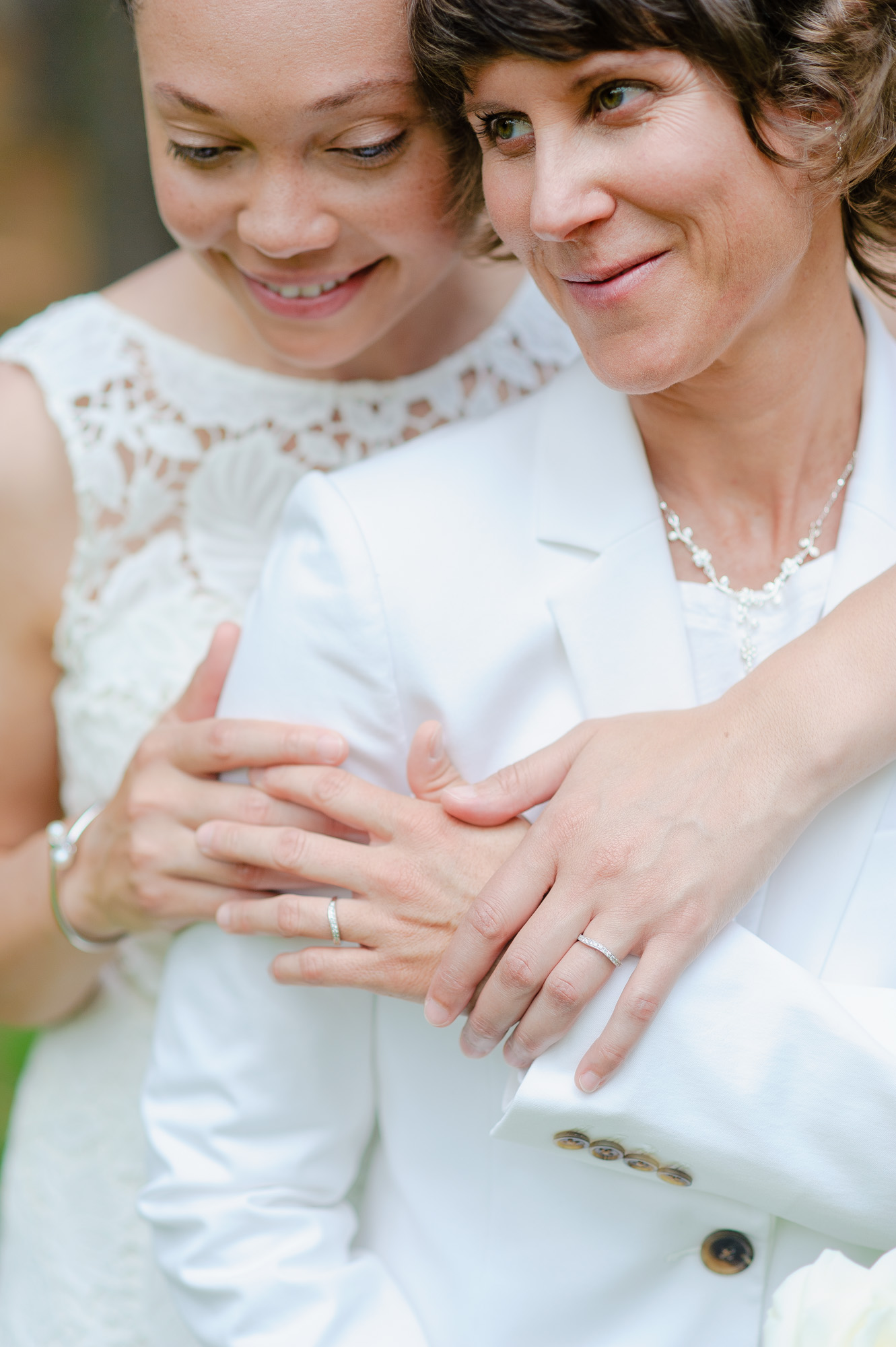Intimate Same Sex Lesbian Couple Boston Arnold Arboretum Wedding