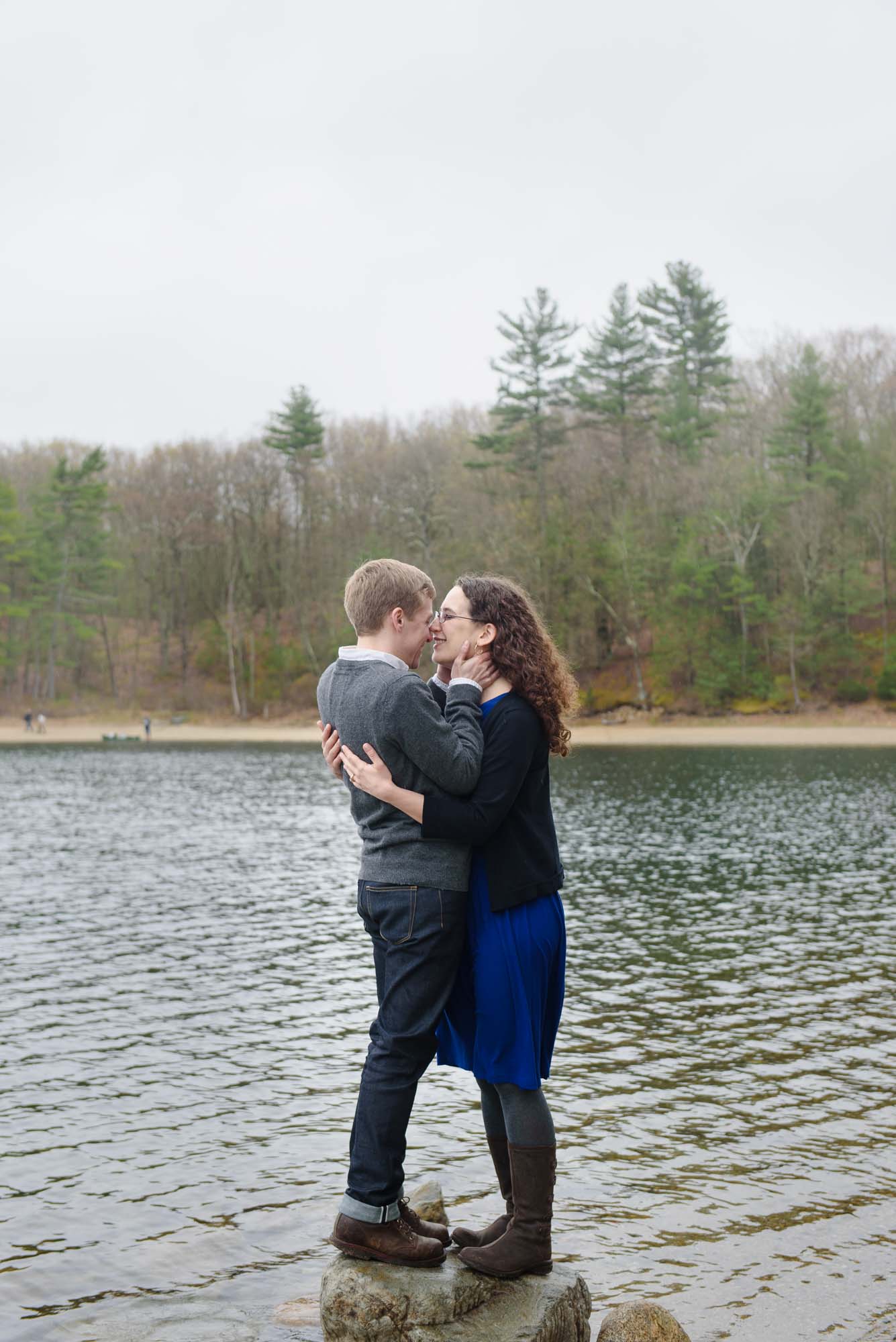 LGBT Queer Couple Walden Pond Engagement Session