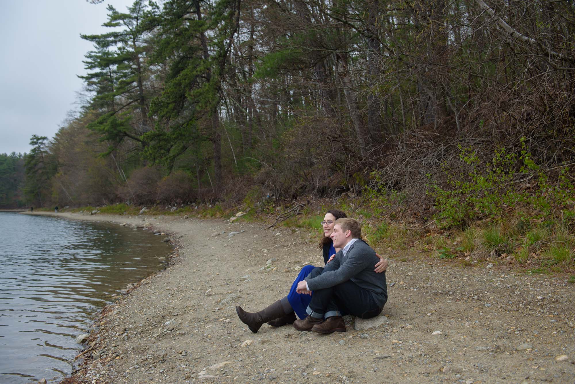 LGBTQ Couple Walden Pond Engagement Session