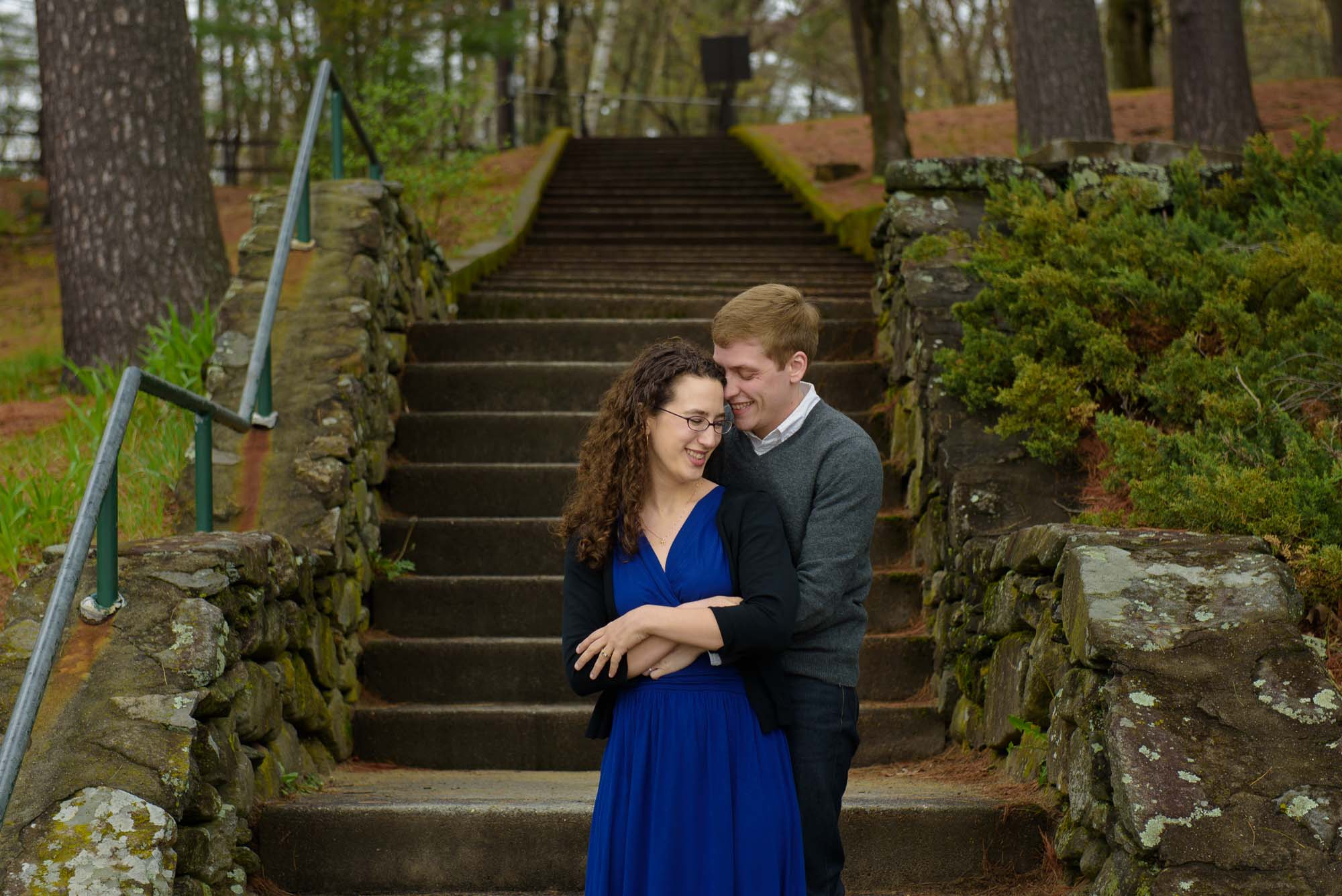 LGBTQ Couple Engagement Session Walden Pond Hiking Trail