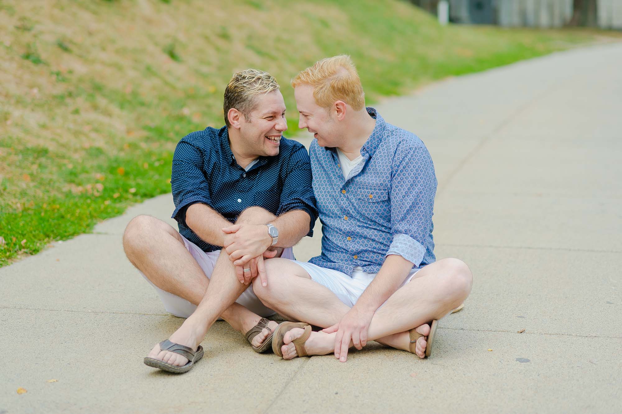 LGBTQ Engagment Session Castle Island Boston