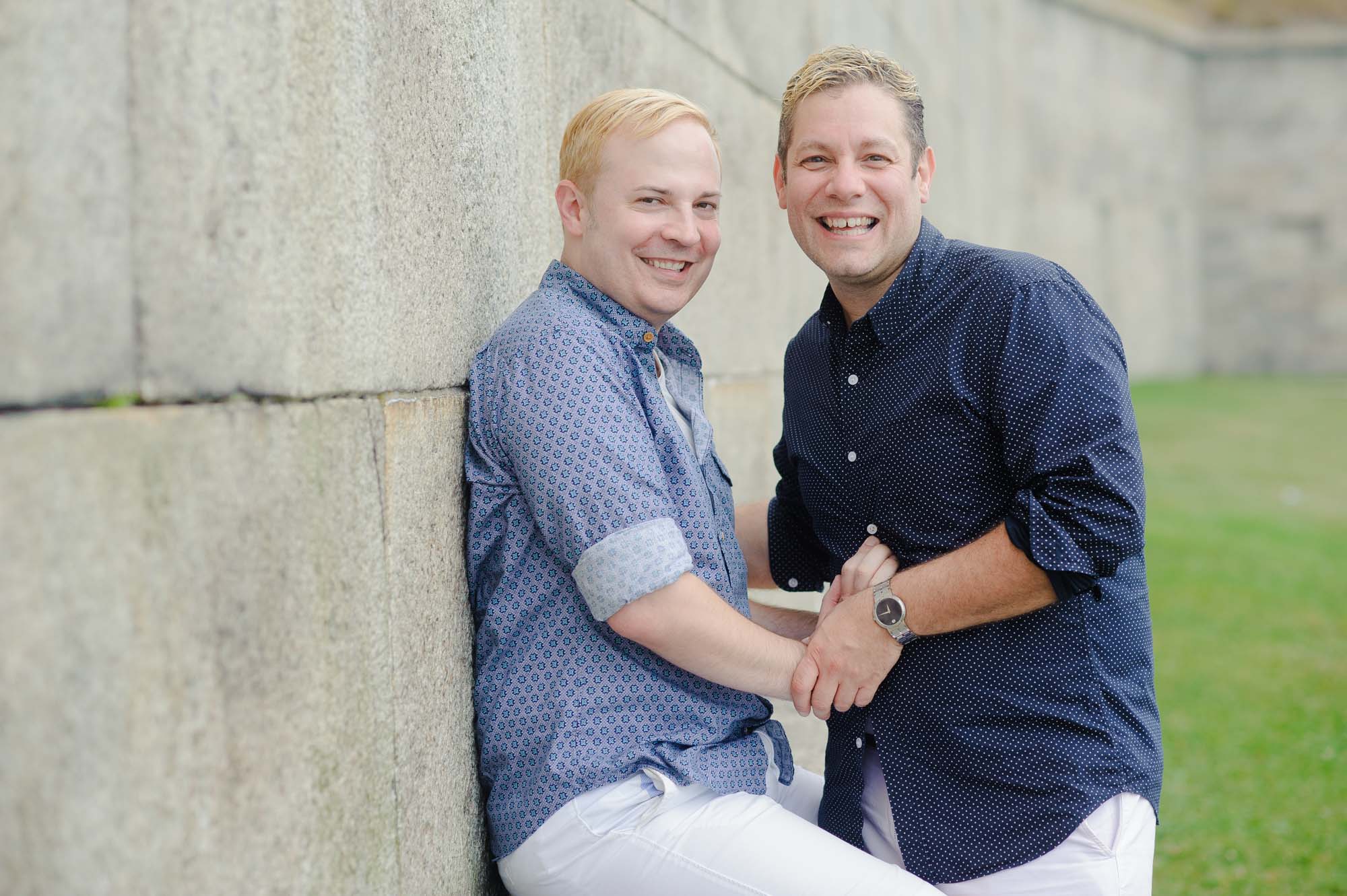 LGBTQ Engagment Session Castle Island Boston
