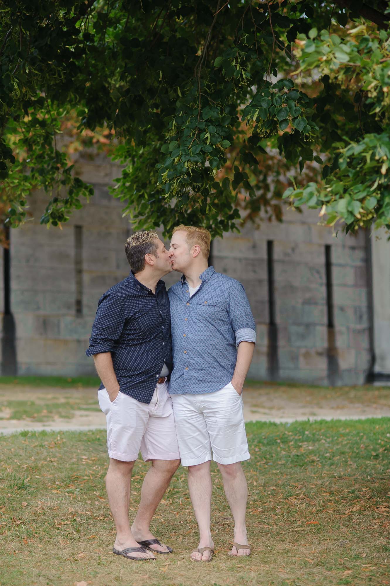 LGBTQ Engagment Session Castle Island Boston