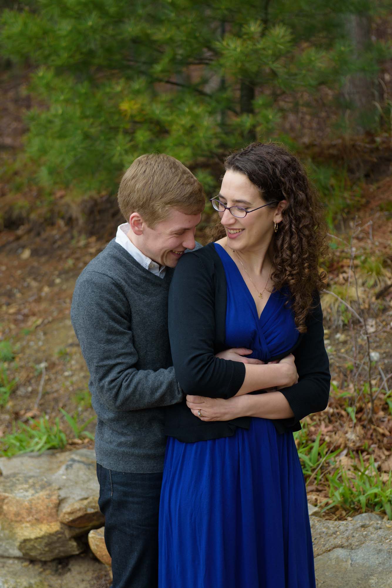 LGBTQ Queer Couple Engagement Session Walden Pond, Concord MA