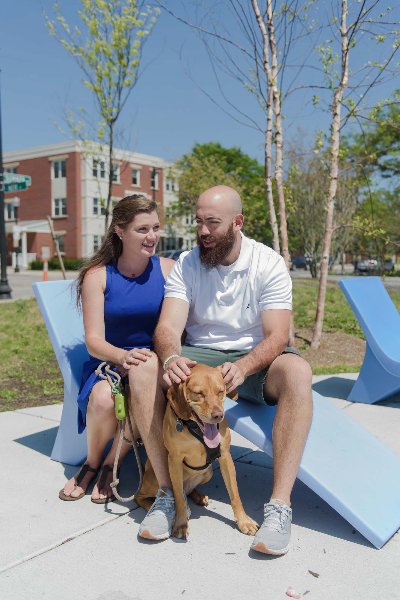 LoPresti Park Boston Engagement Session With Dog