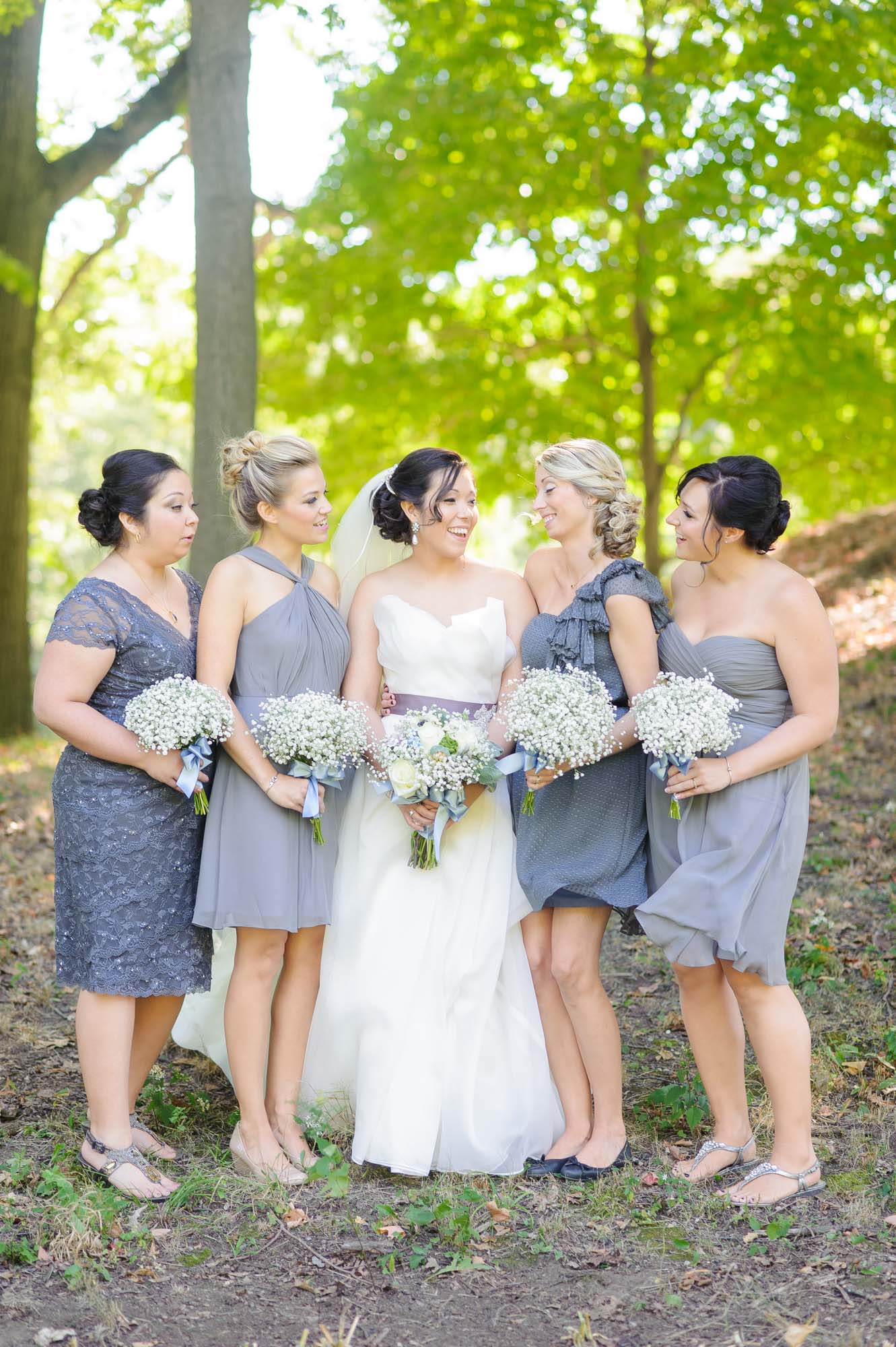 Lyman Estate Wedding Bridal Party Waltham MA