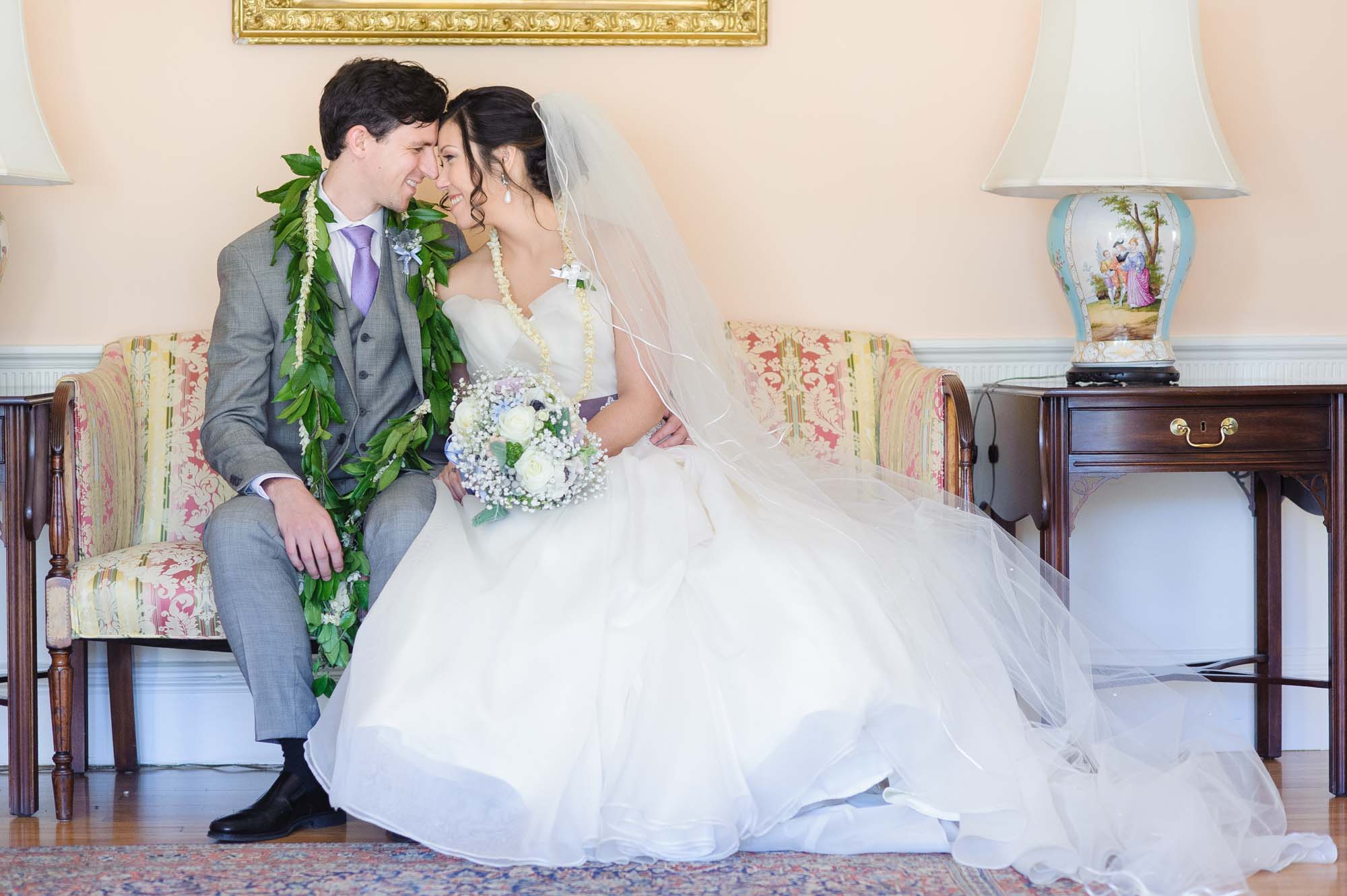 Lyman Estate Wedding Bride Groom