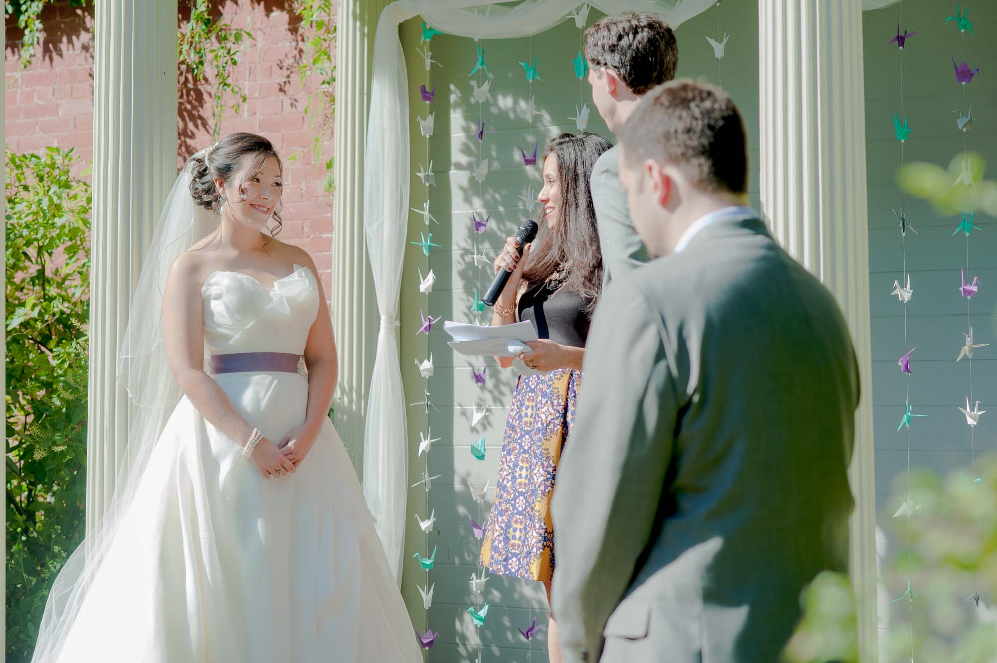 Lyman Estate Wedding Outdoor Ceremony Pavilion