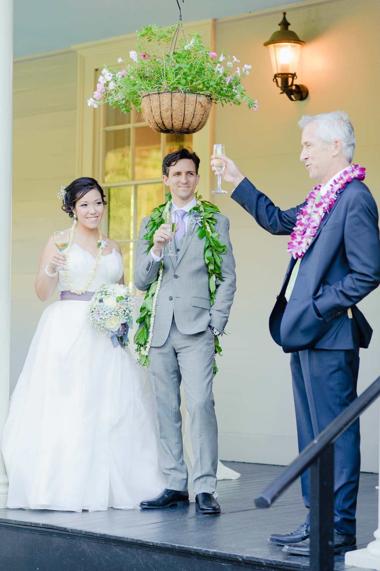 Lyman Estate Wedding Outdoor Toast Speech