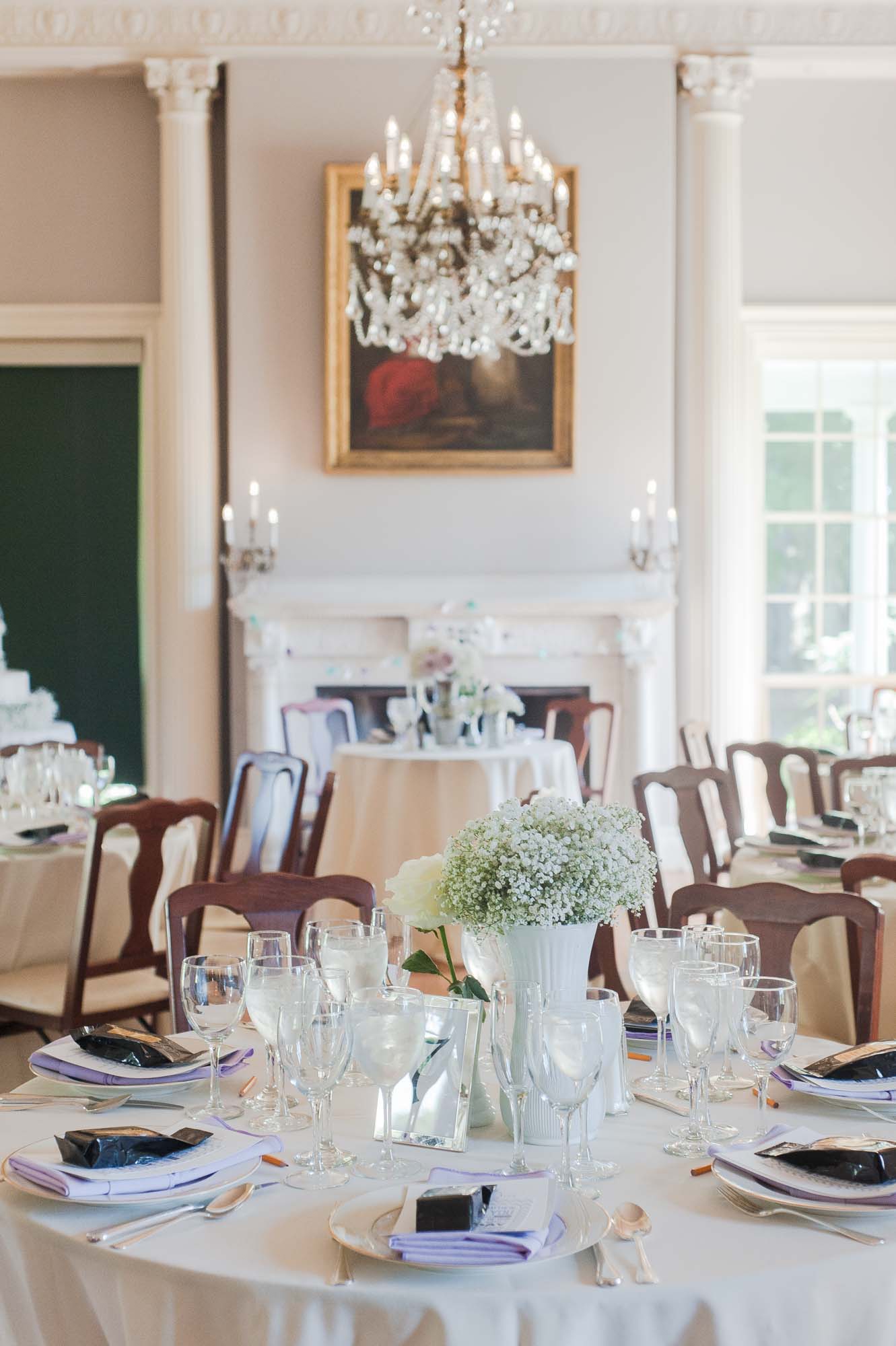Lyman Estate Wedding Reception Indoor