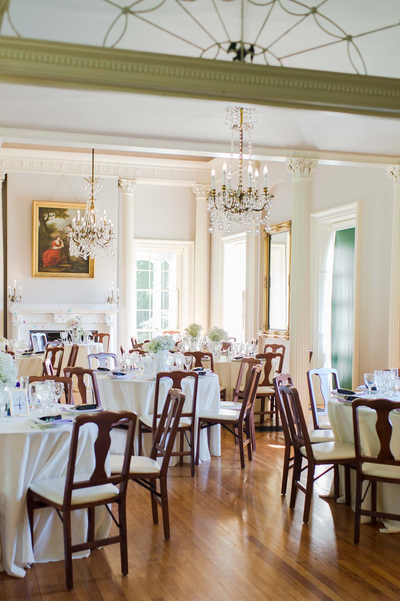 Lyman Estate Wedding Reception Room