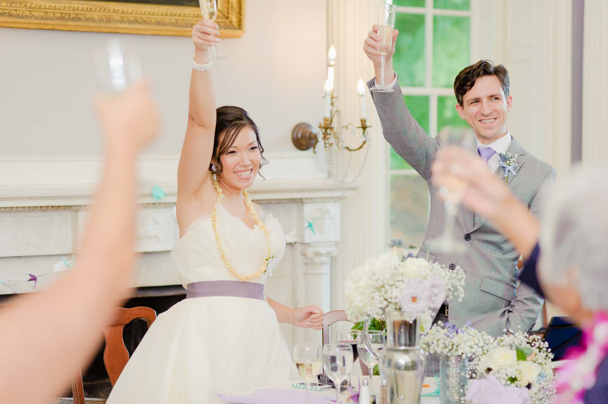 Lyman Estate Wedding Reception Toast