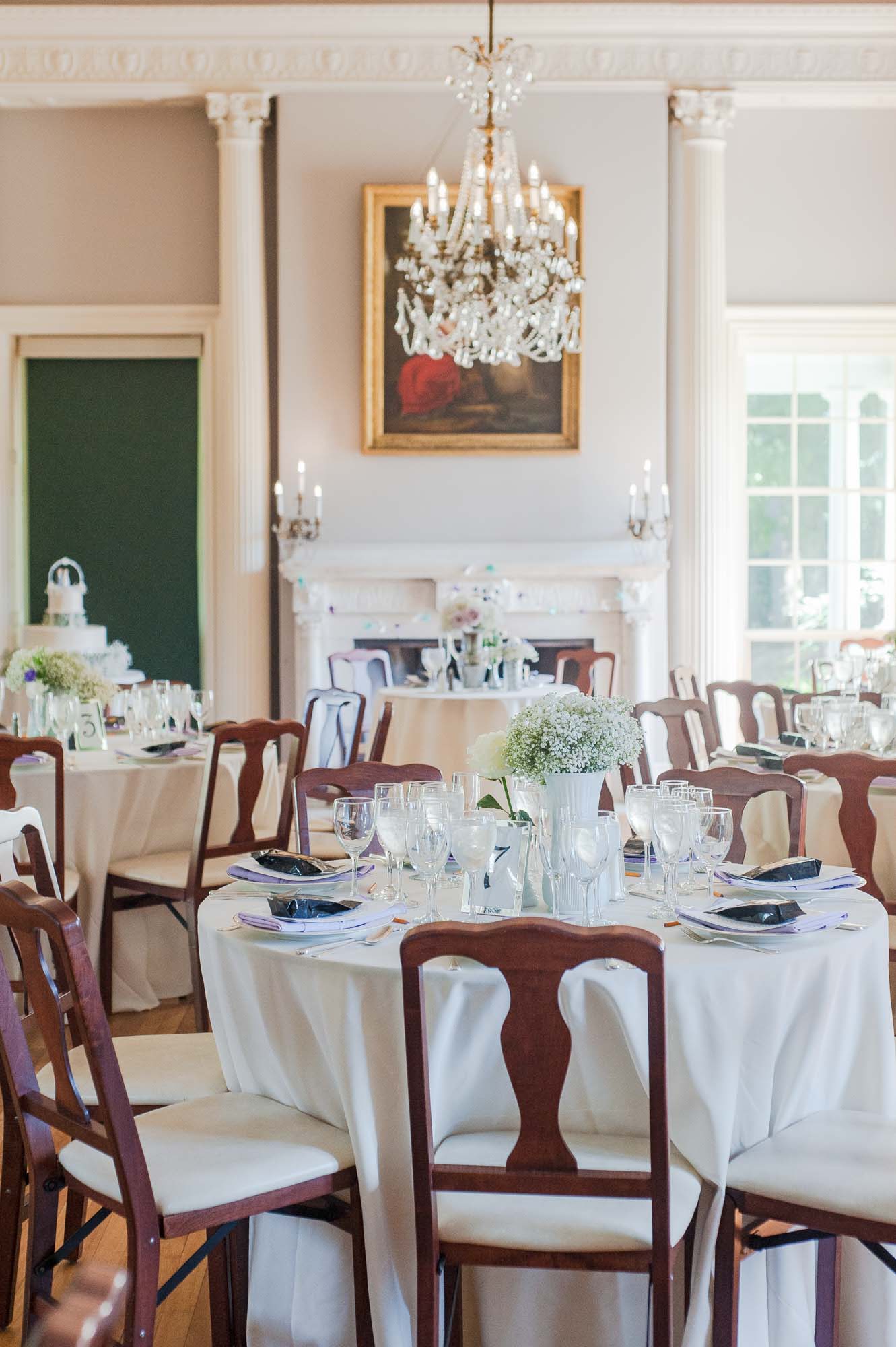 Lyman Estate Wedding Venue Reception Tables