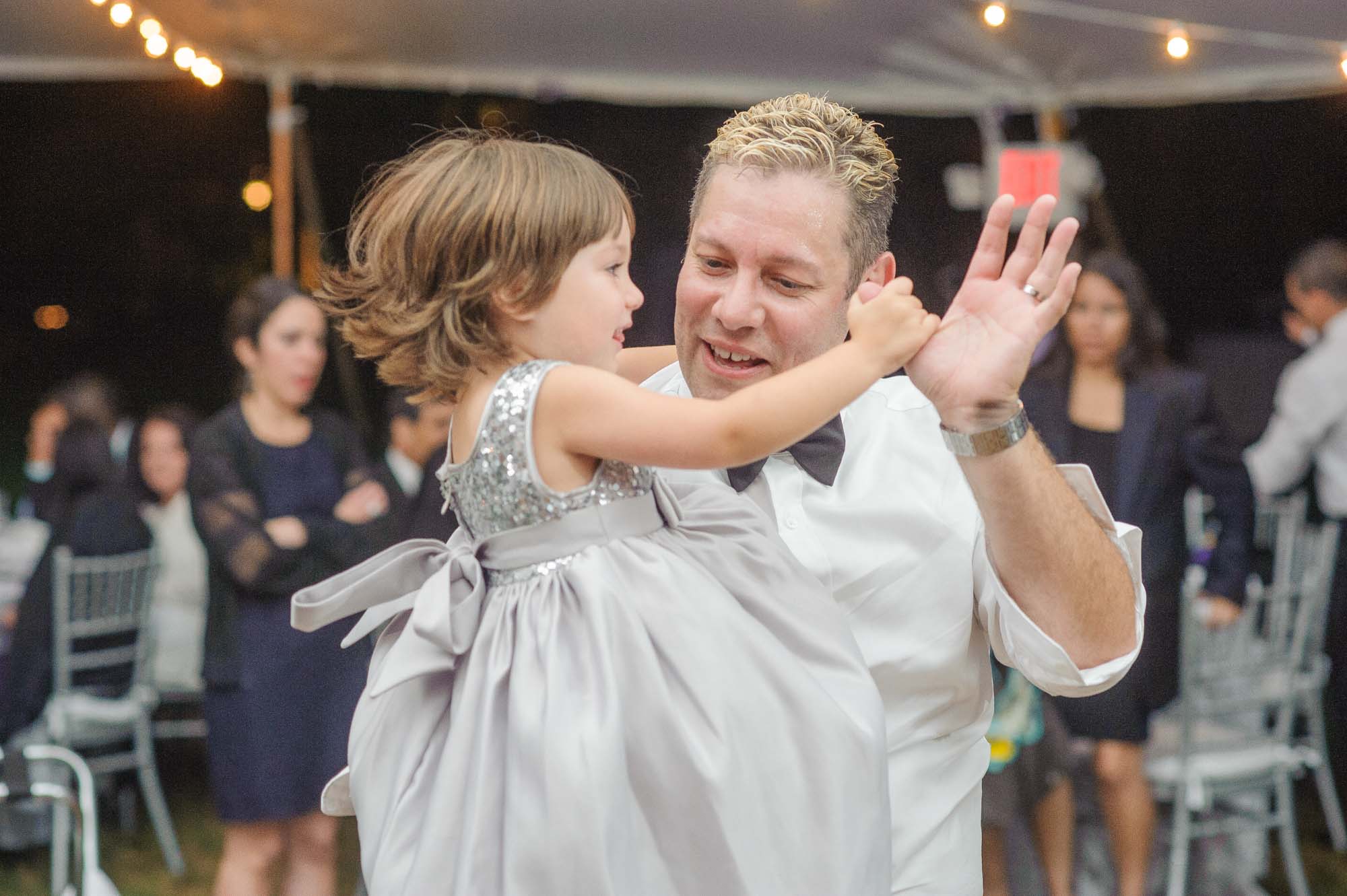 MA LGBT Backyard Wedding Reception Dance Floor