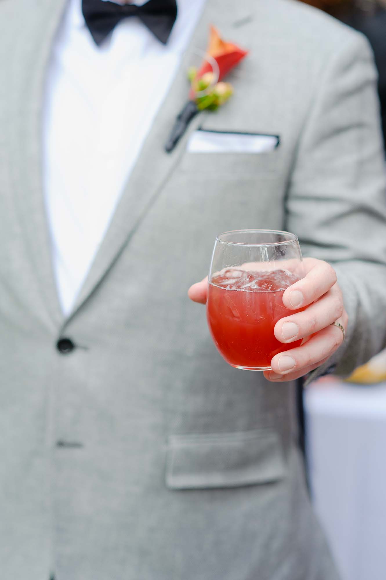 MA Backyard Wedding Cocktail Hour Drink