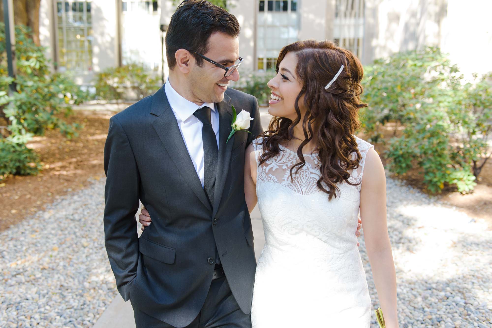 MIT Cambridge Wedding bride groom portrait