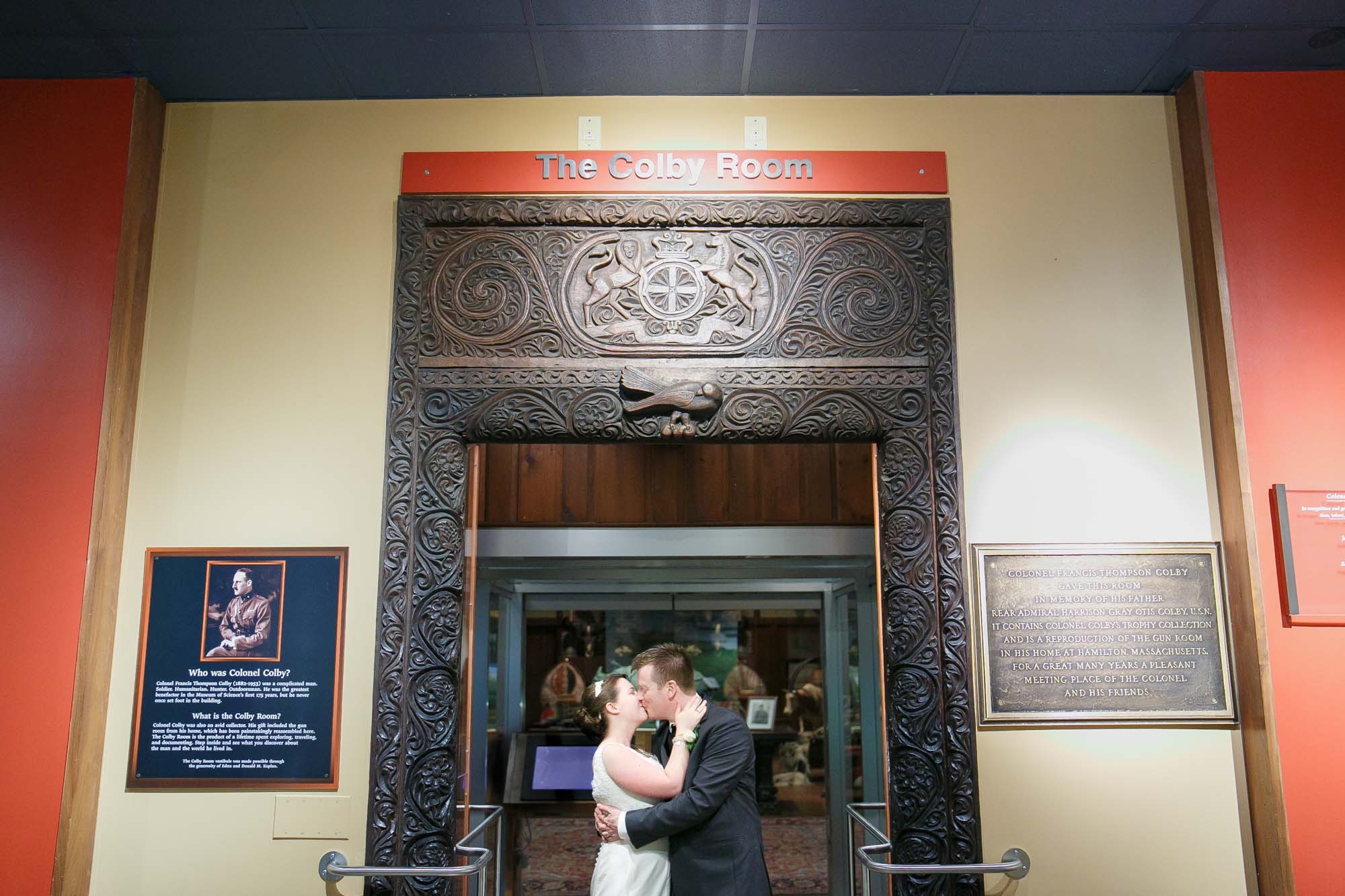 Museum Of Science Boston Wedding Bride Groom Portraits