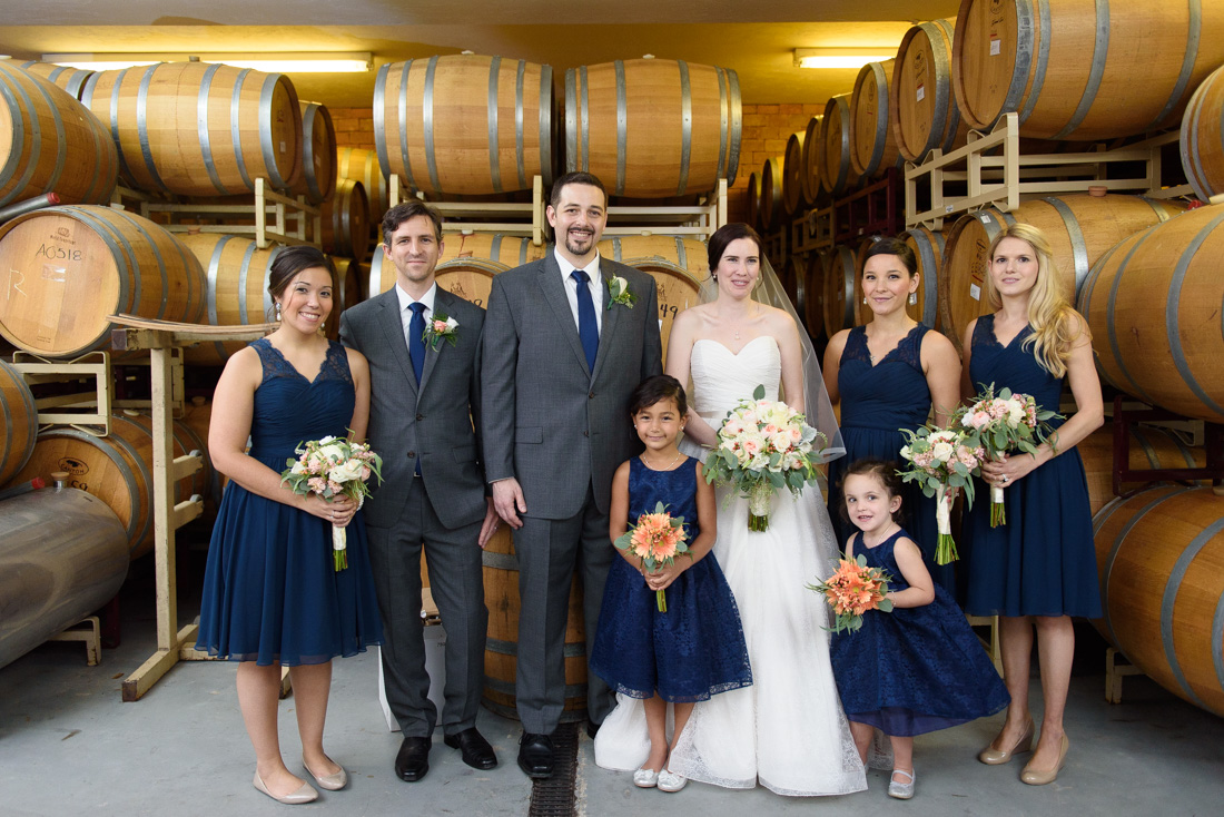 Nashoba Valley Winery Wedding Barrels Room