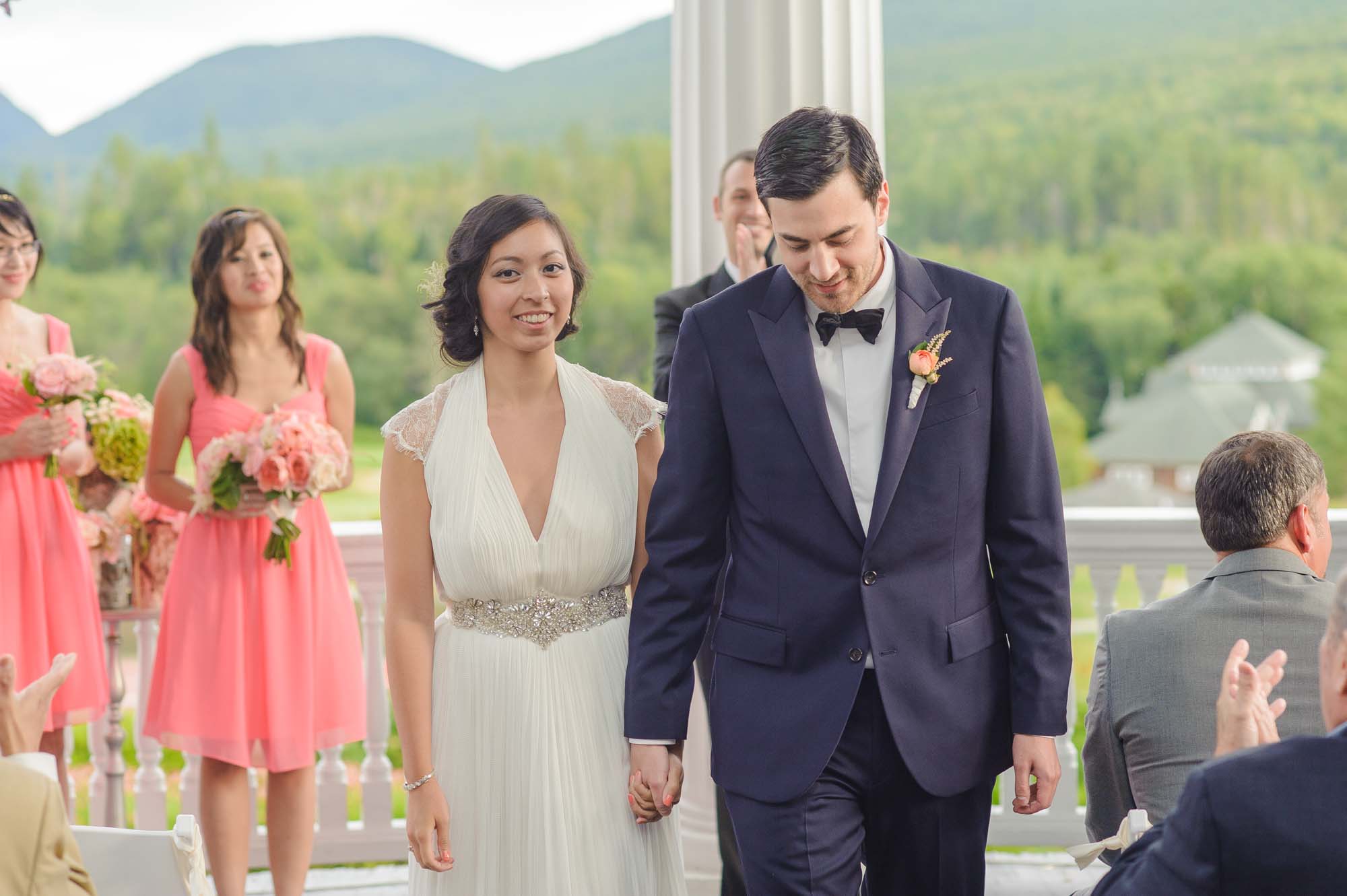 Omni Mount Washington Resort South Veranda Wedding Ceremony Aisle