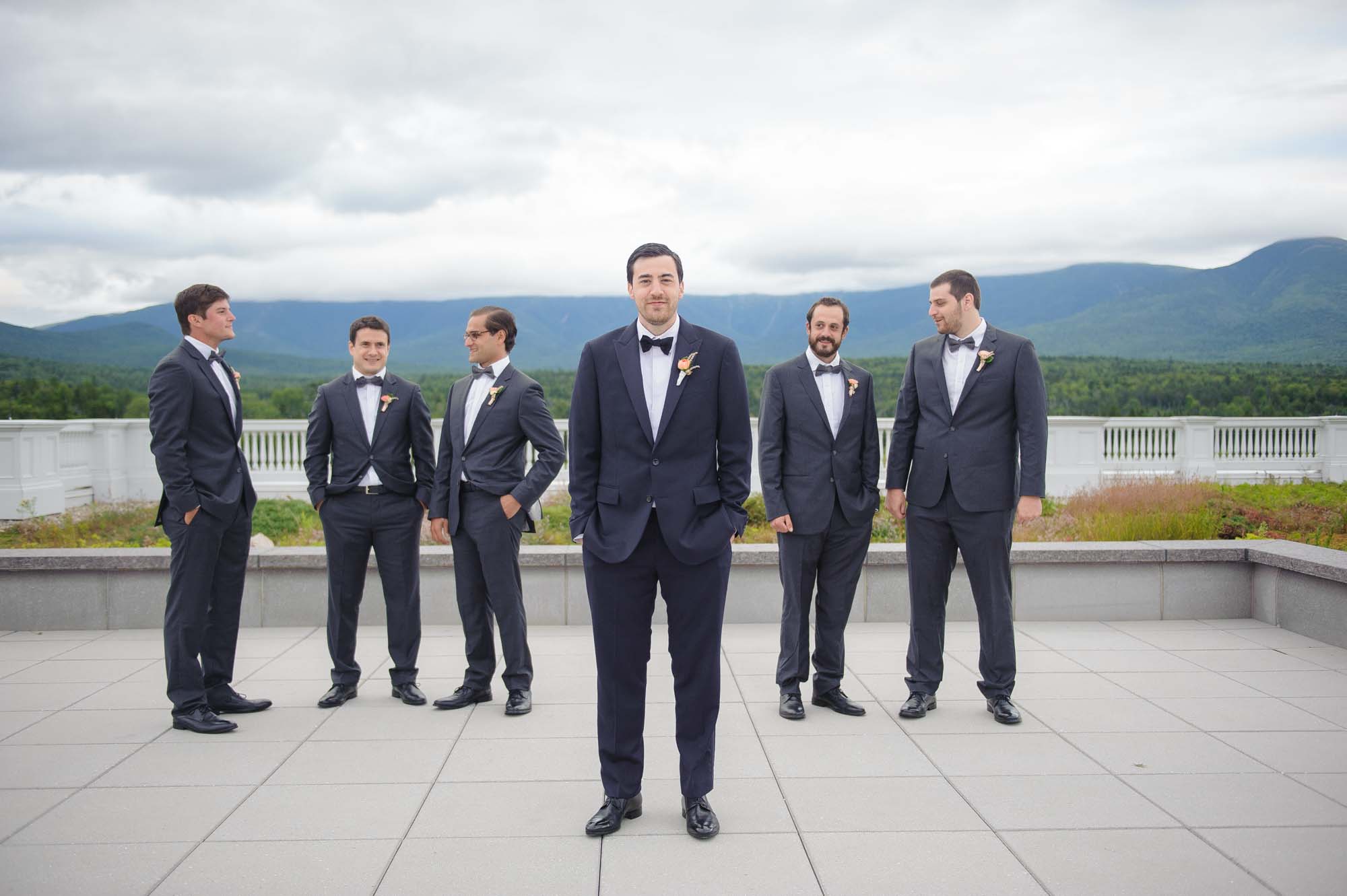Omni Mount Washington Resort Wedding Groomsmen