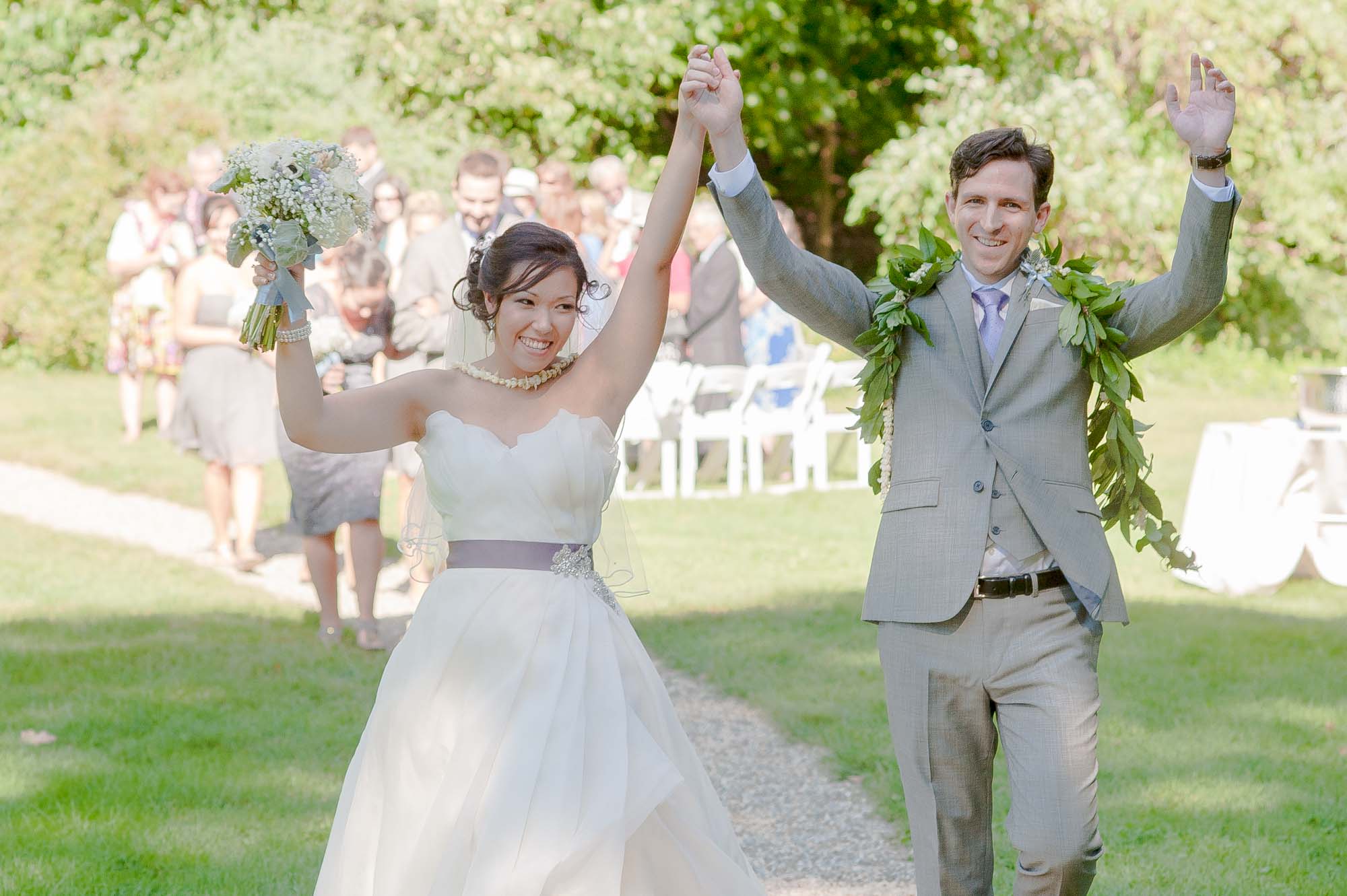 Outdoor Ceremony Lyman Estate Wedding Waltham MA