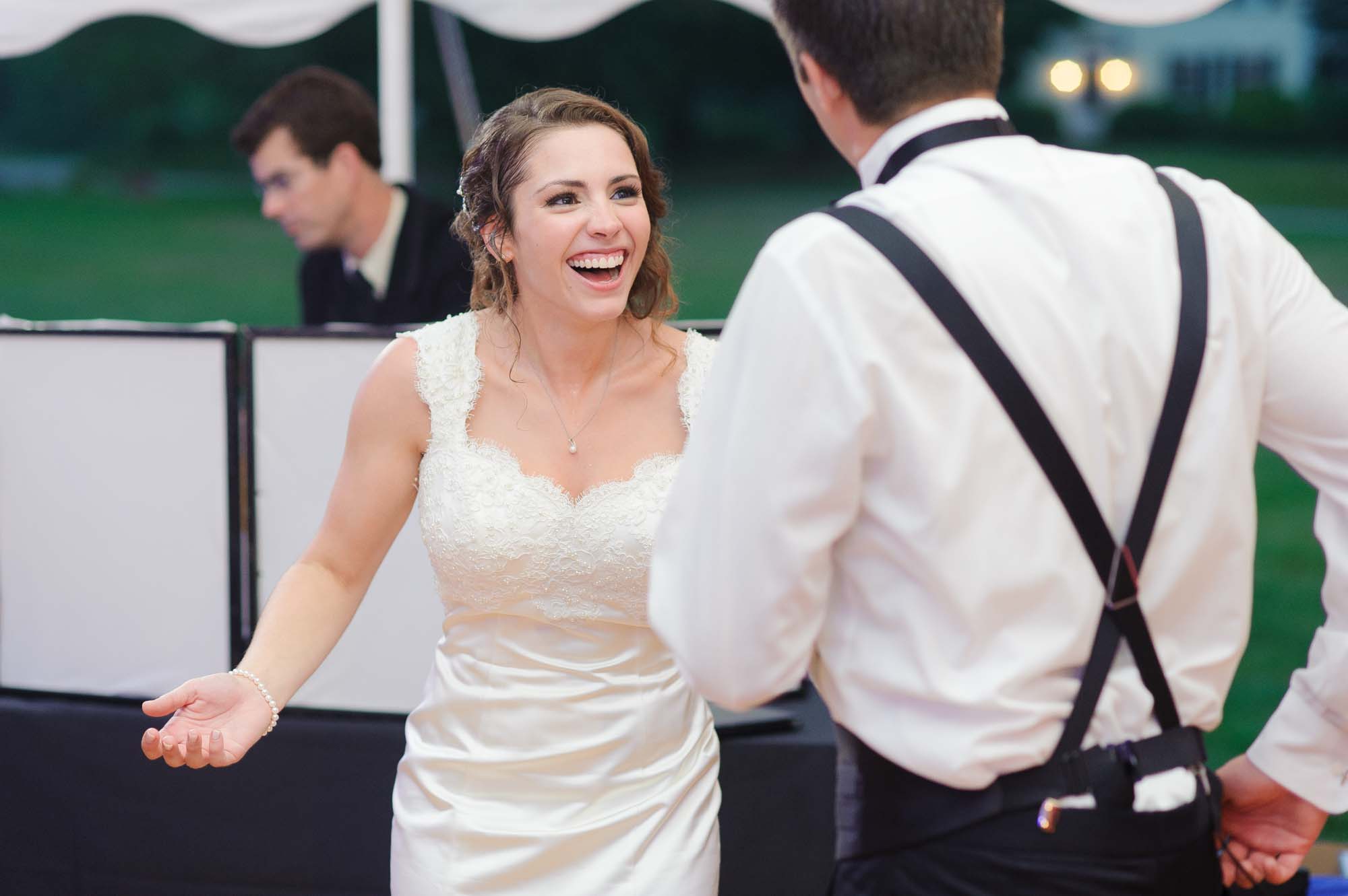 Pierce House Wedding Bride Groom Dancing
