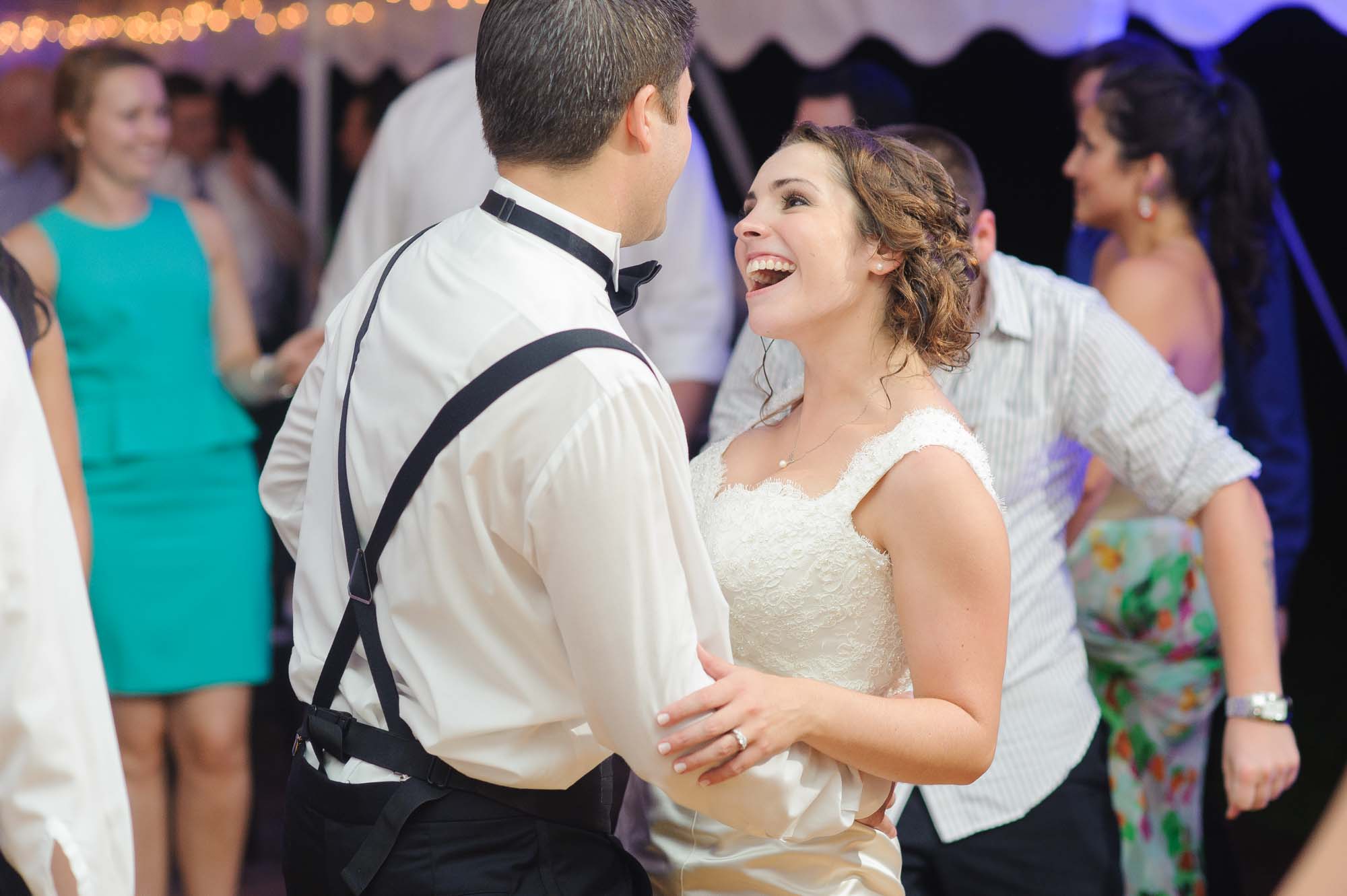 Pierce House Wedding Dance Floor Bride Groom