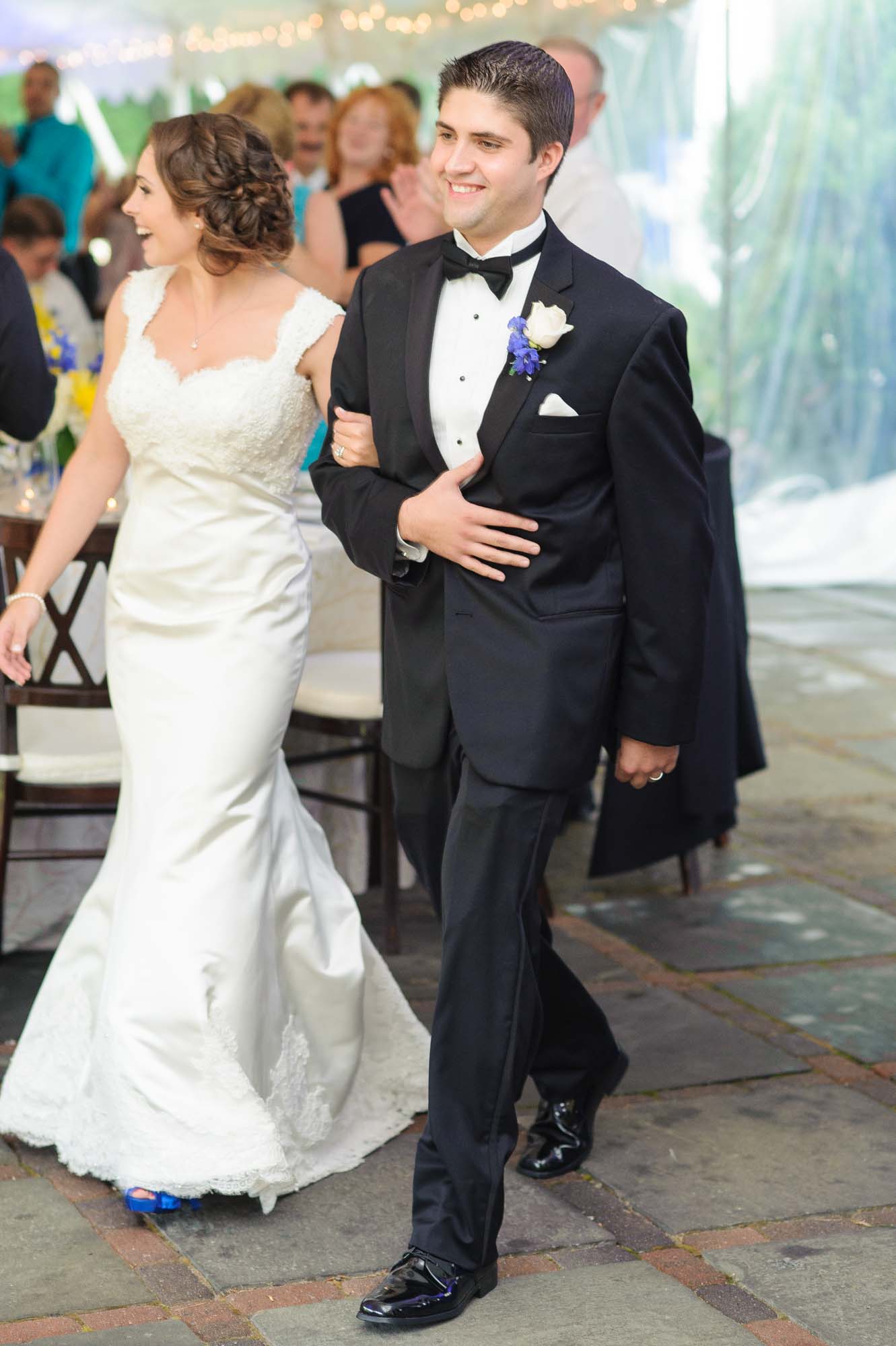 Pierce House Wedding Reception Bride Groom Entrance