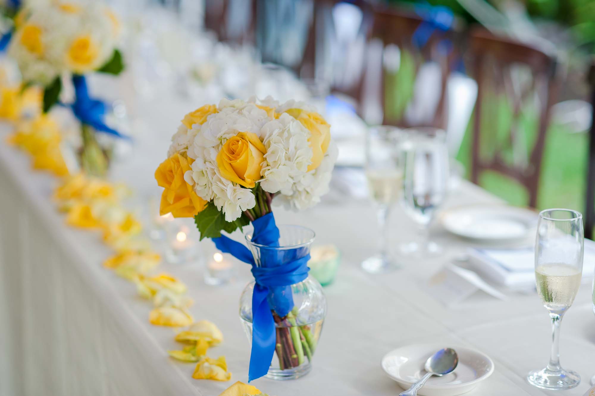 Pierce House Wedding Reception Table