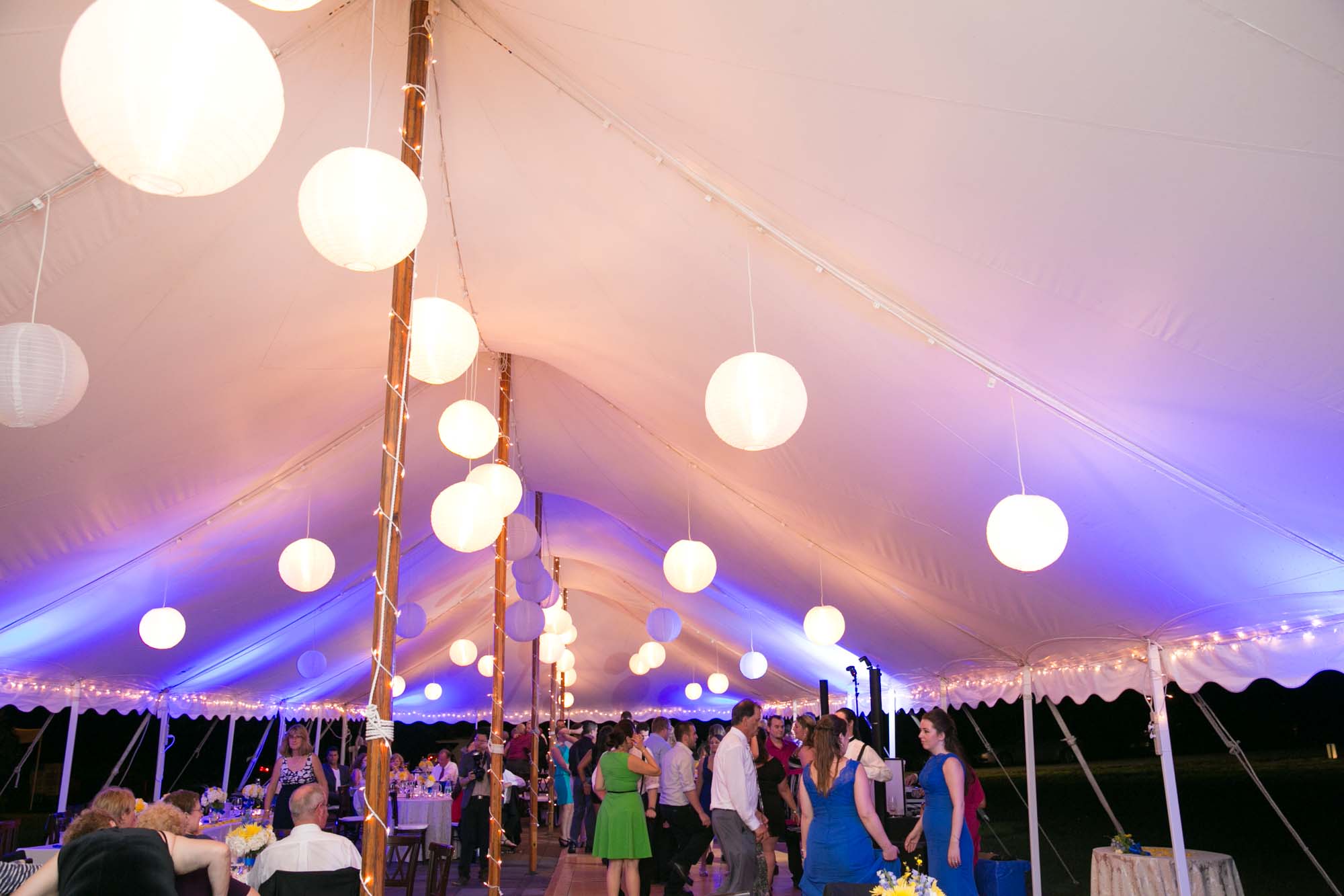 Pierce House Wedding Reception White Tent