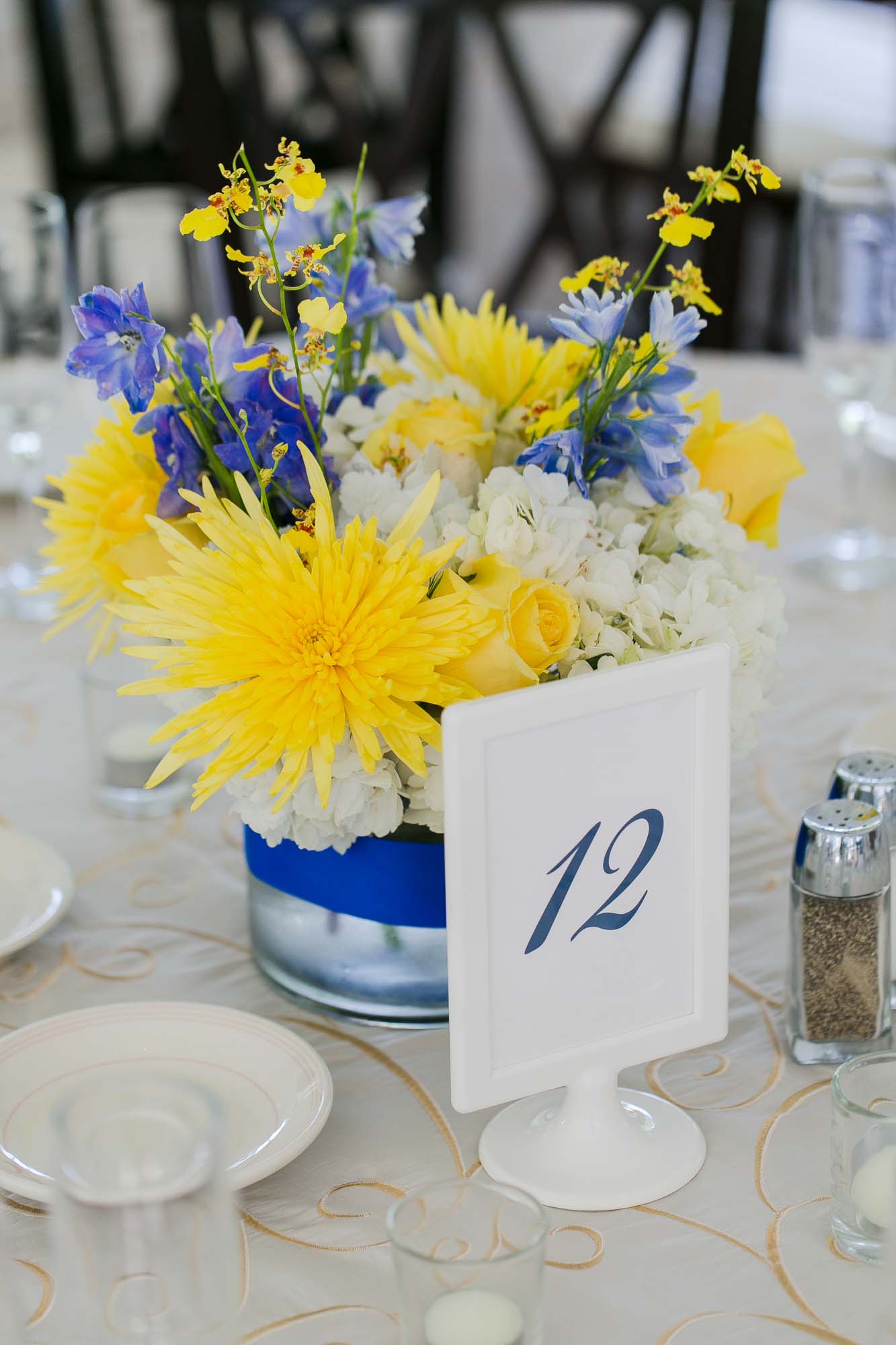 Pierce House Wedding Table Centerpiece