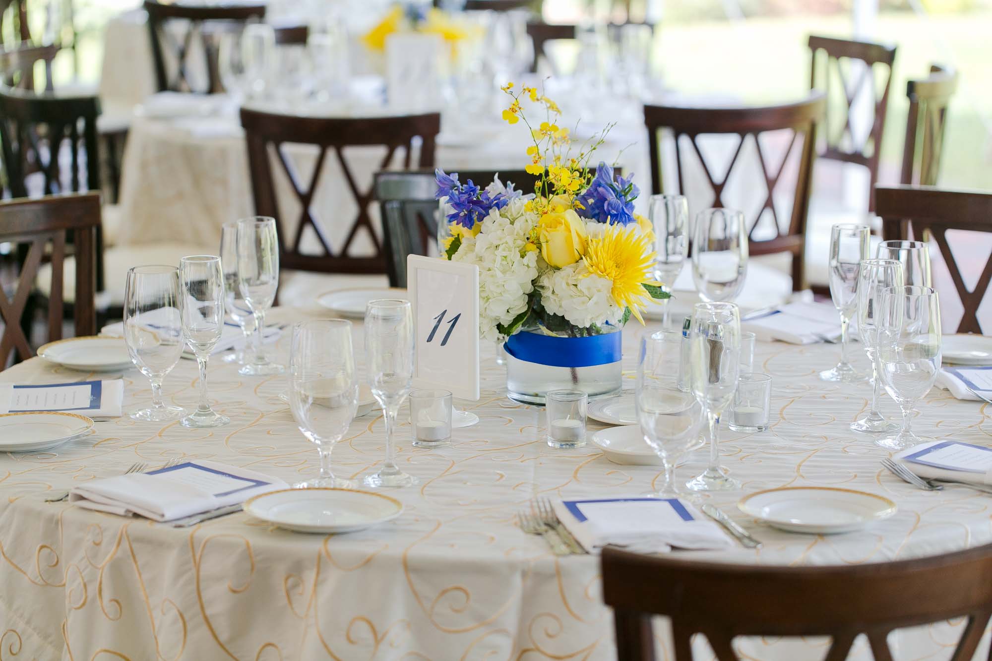 Pierce House Wedding Table Setup