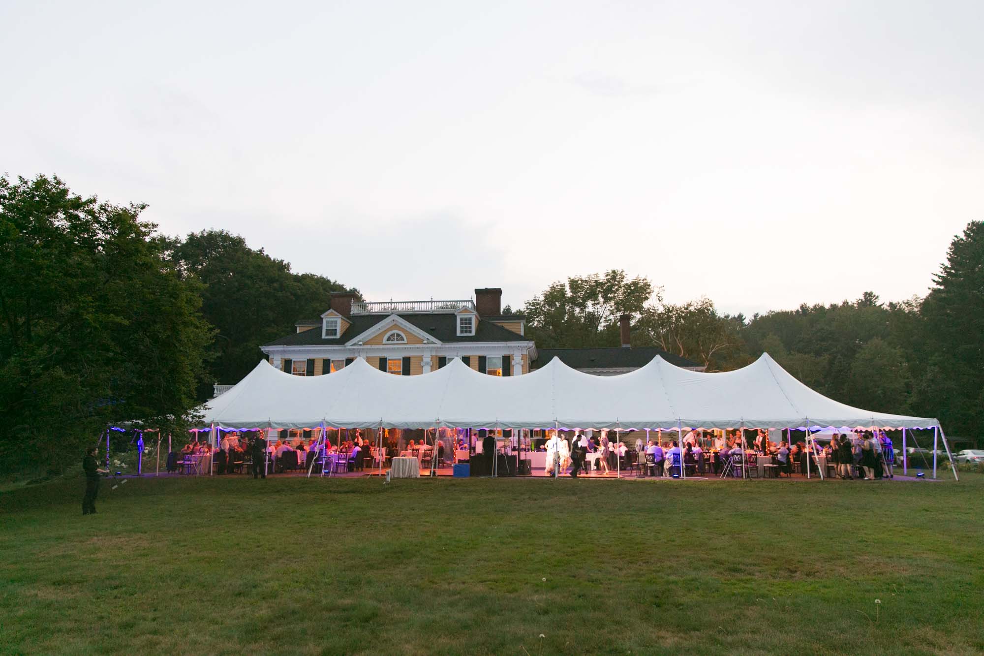 Pierce House Wedding Tent Reception