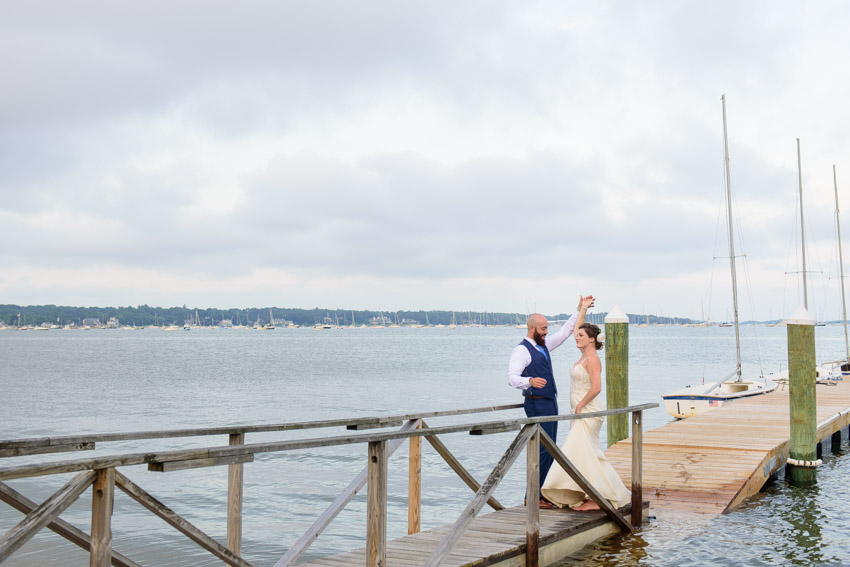 Shining Tides Beach Wedding Dock
