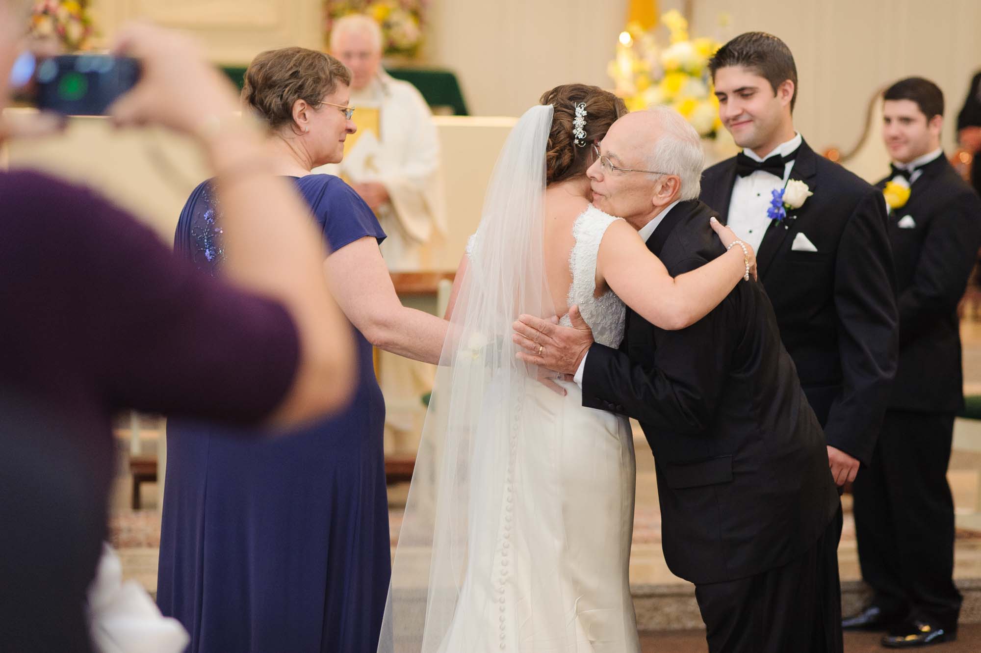 St. Brigid Parish Lexington MA Wedding Father Bride