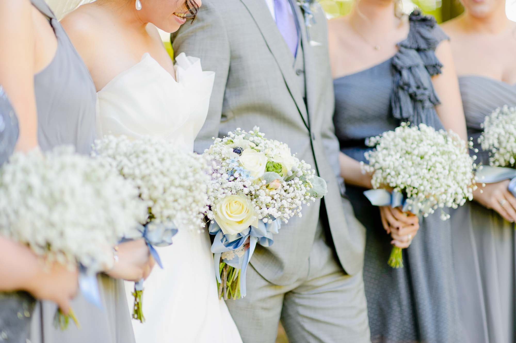 Wedding Party Bouquets Lyman Estate