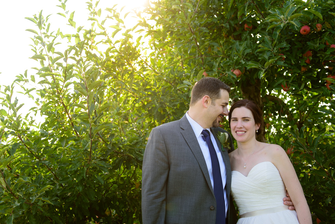 Apple Farm Wedding Bride And Goom