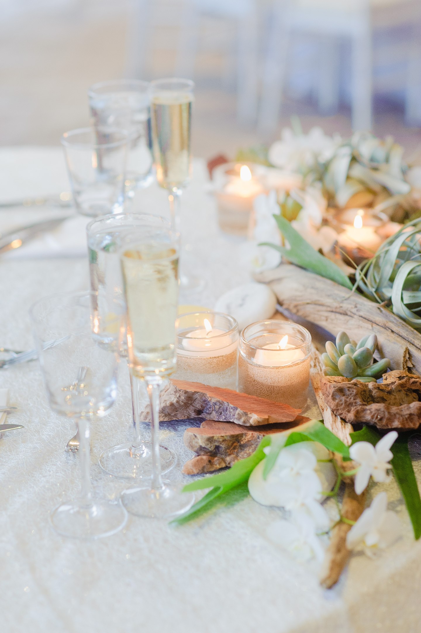 Belle Mer Wedding Table Centerpieces