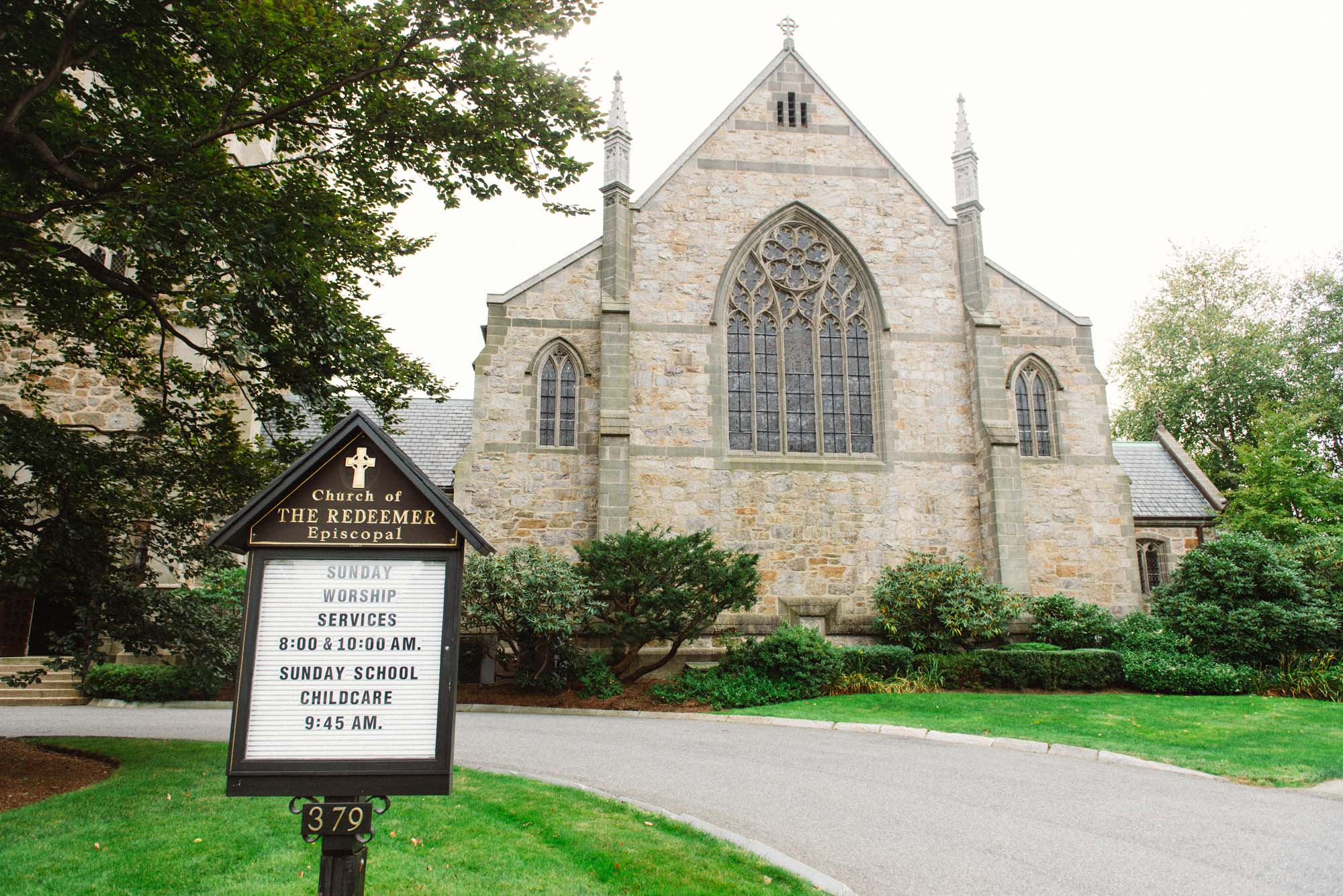 Chestnut Hill Ma Wedding Photography Church Exterior