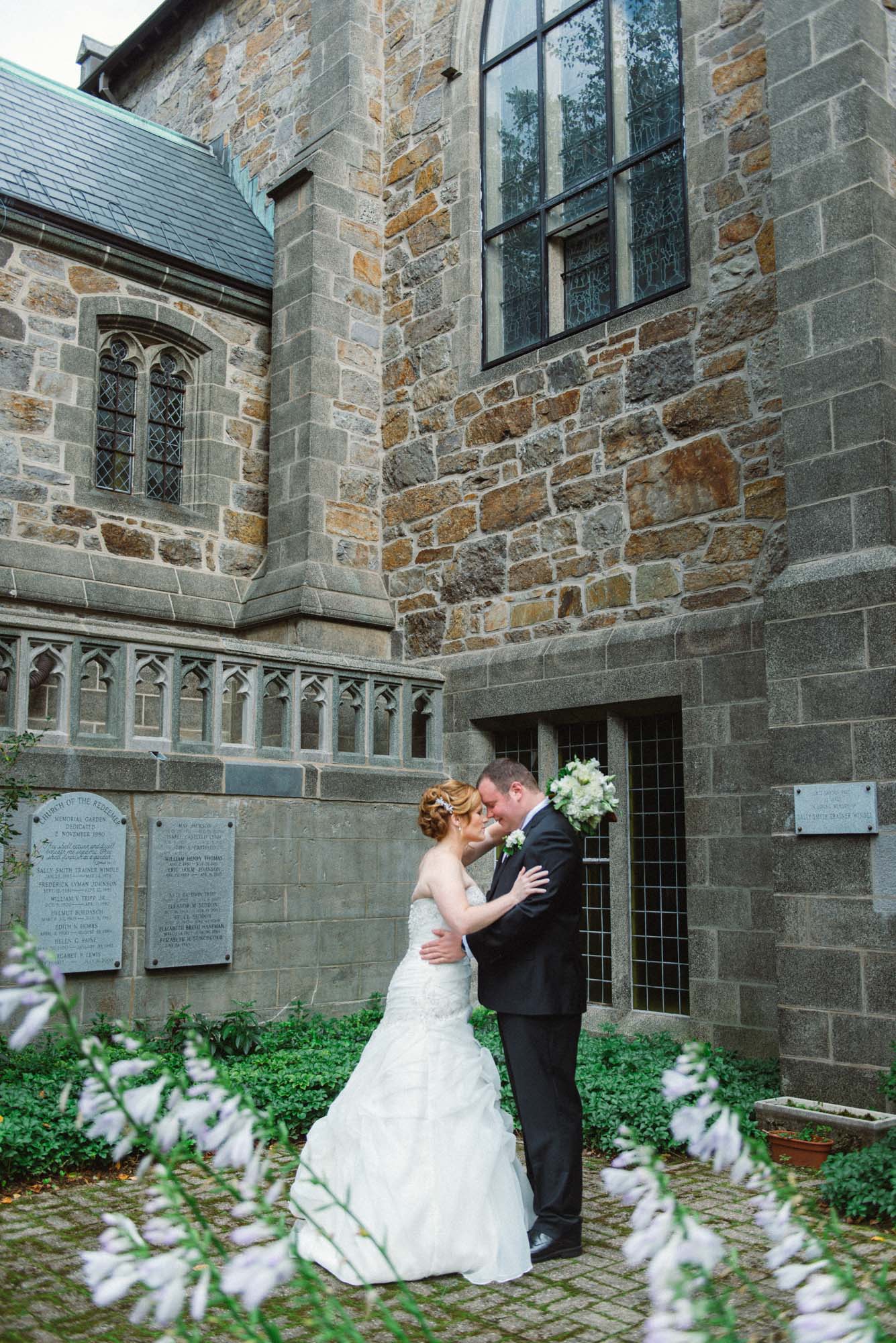 Church Of The Redeemer Bridal Portraits Stone Wall