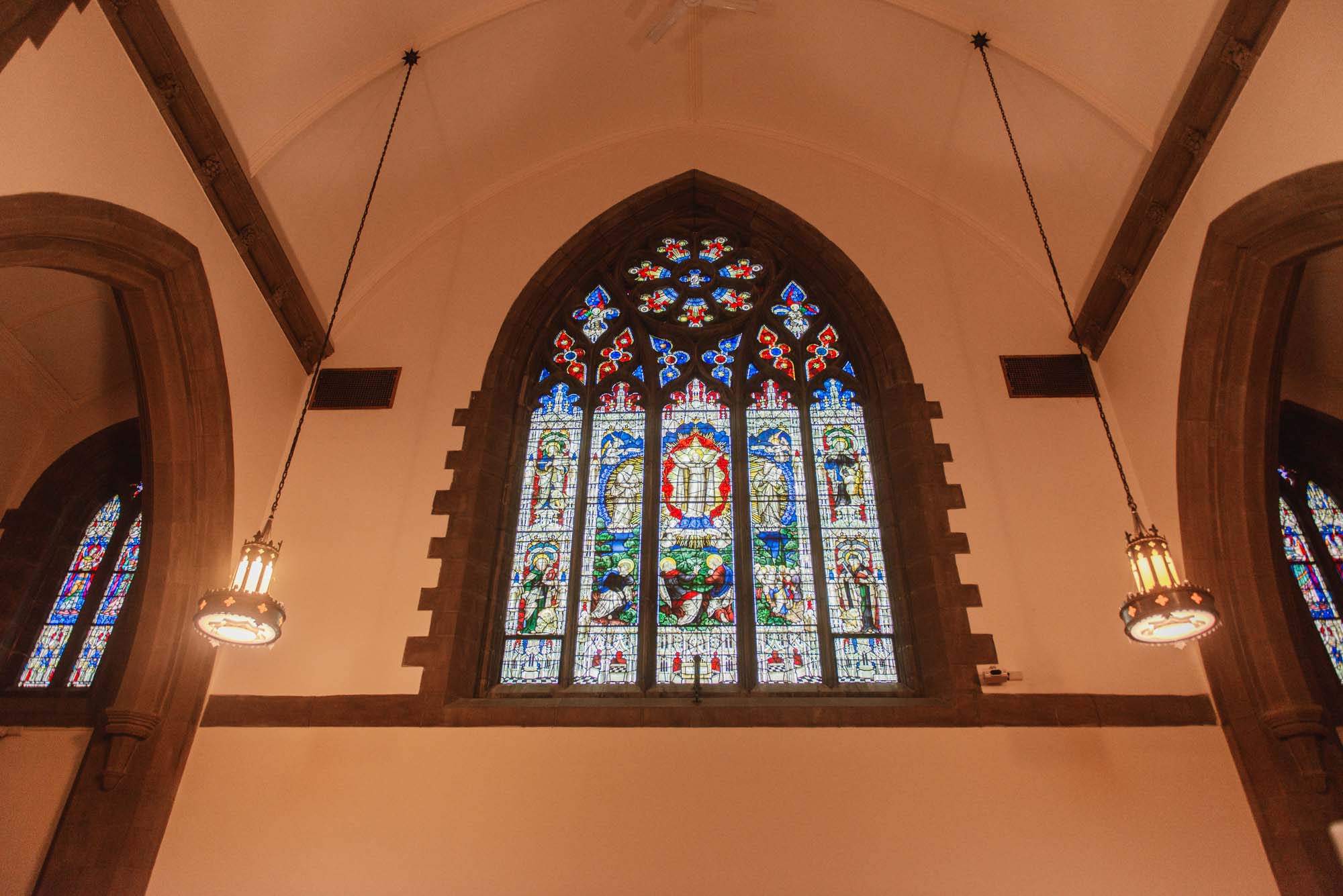 Church Of The Redeemer Stained Glass Window Wedding