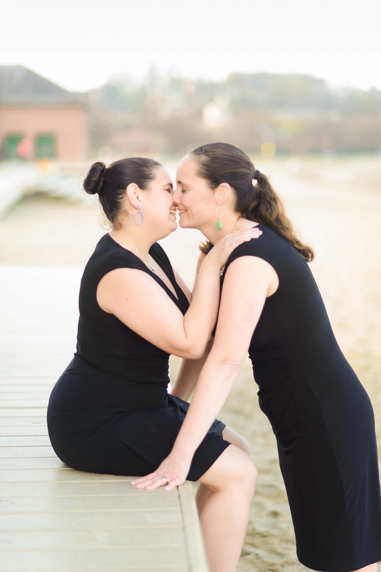 Engagement Session Carson Beach South Boston Queer Couple