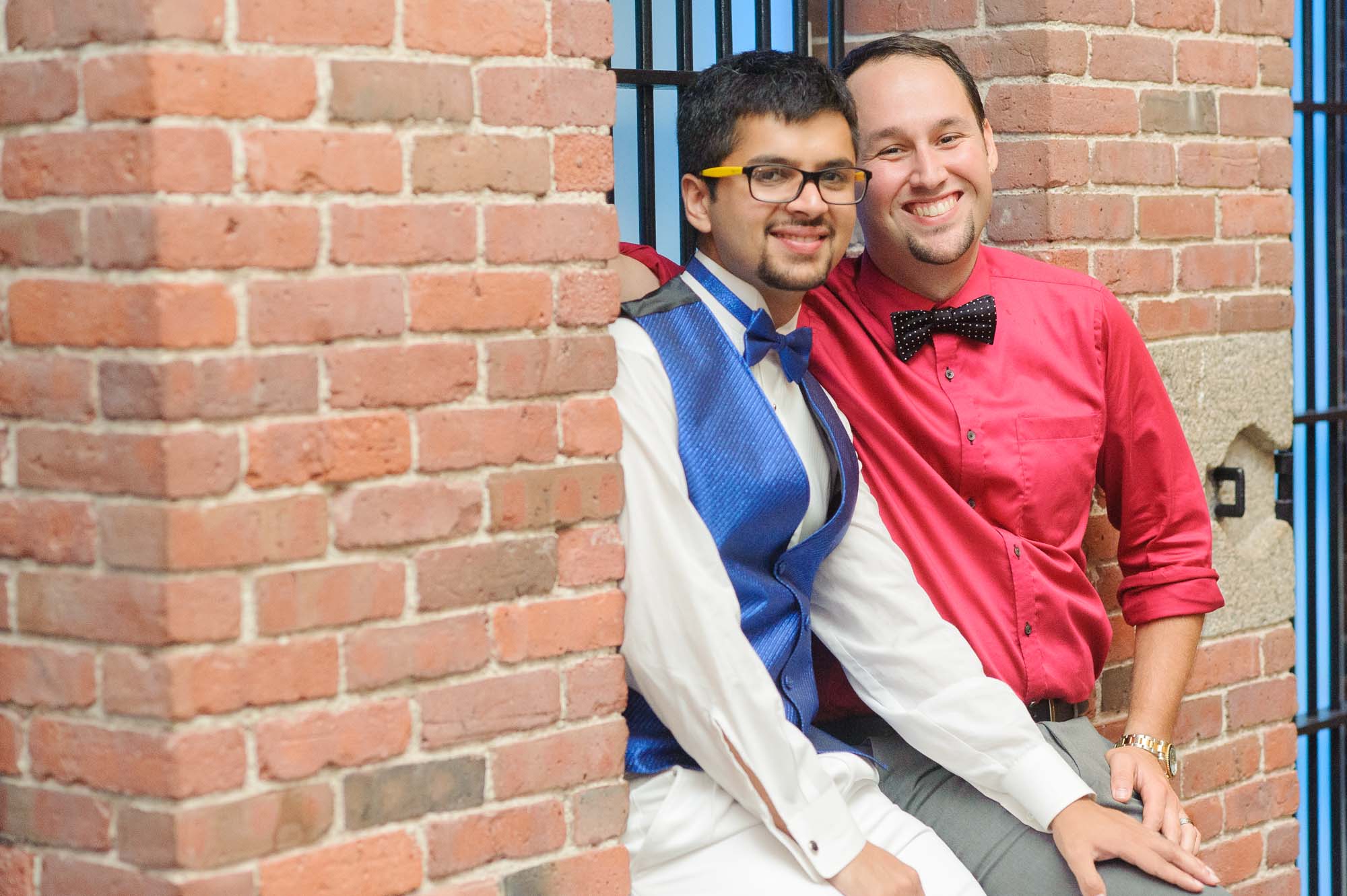 Gay Indian Wedding Boston Liberty Hotel Jail Bars
