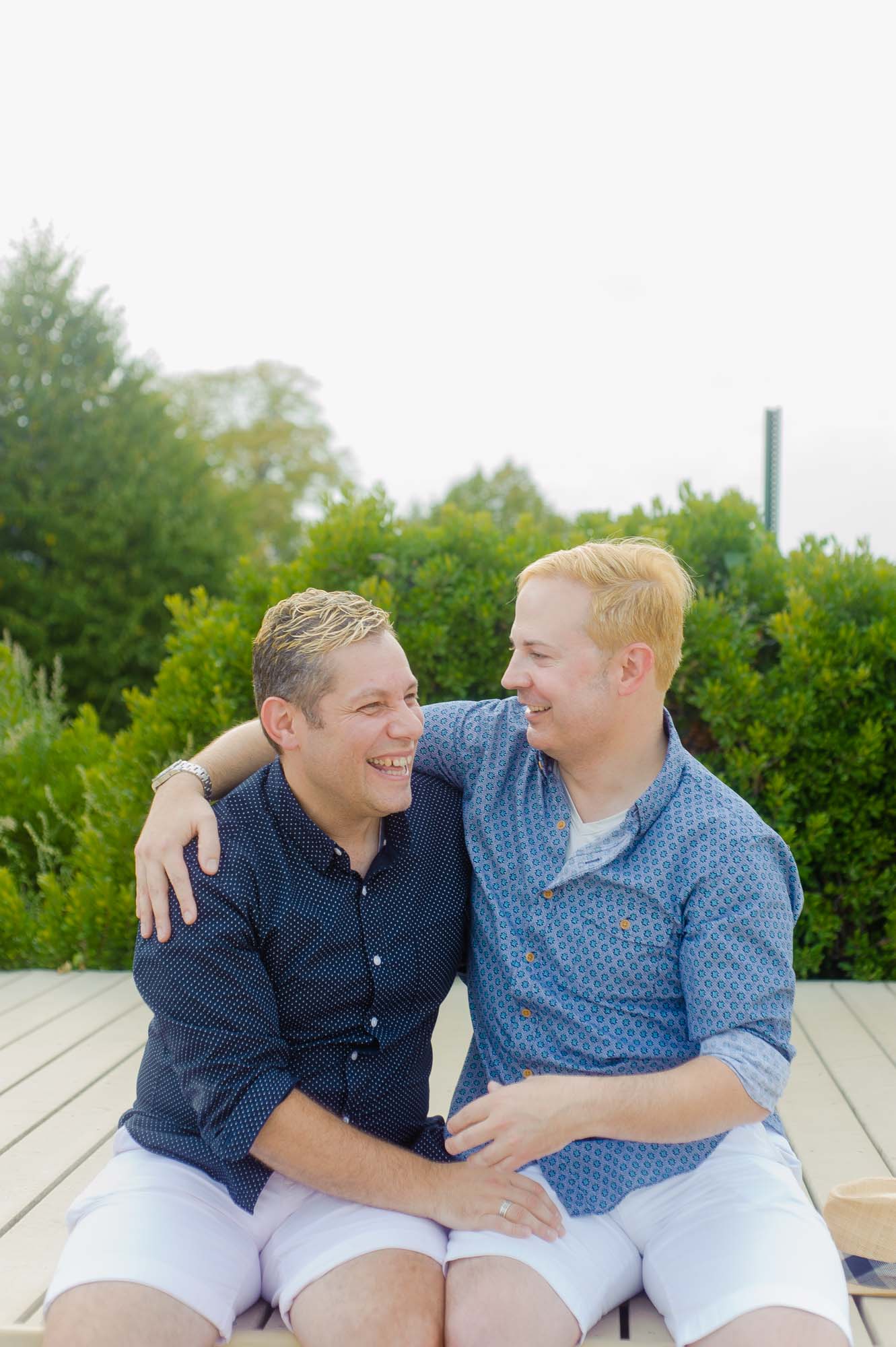 Gay Couple Engagment Session Carson Beach South Boston