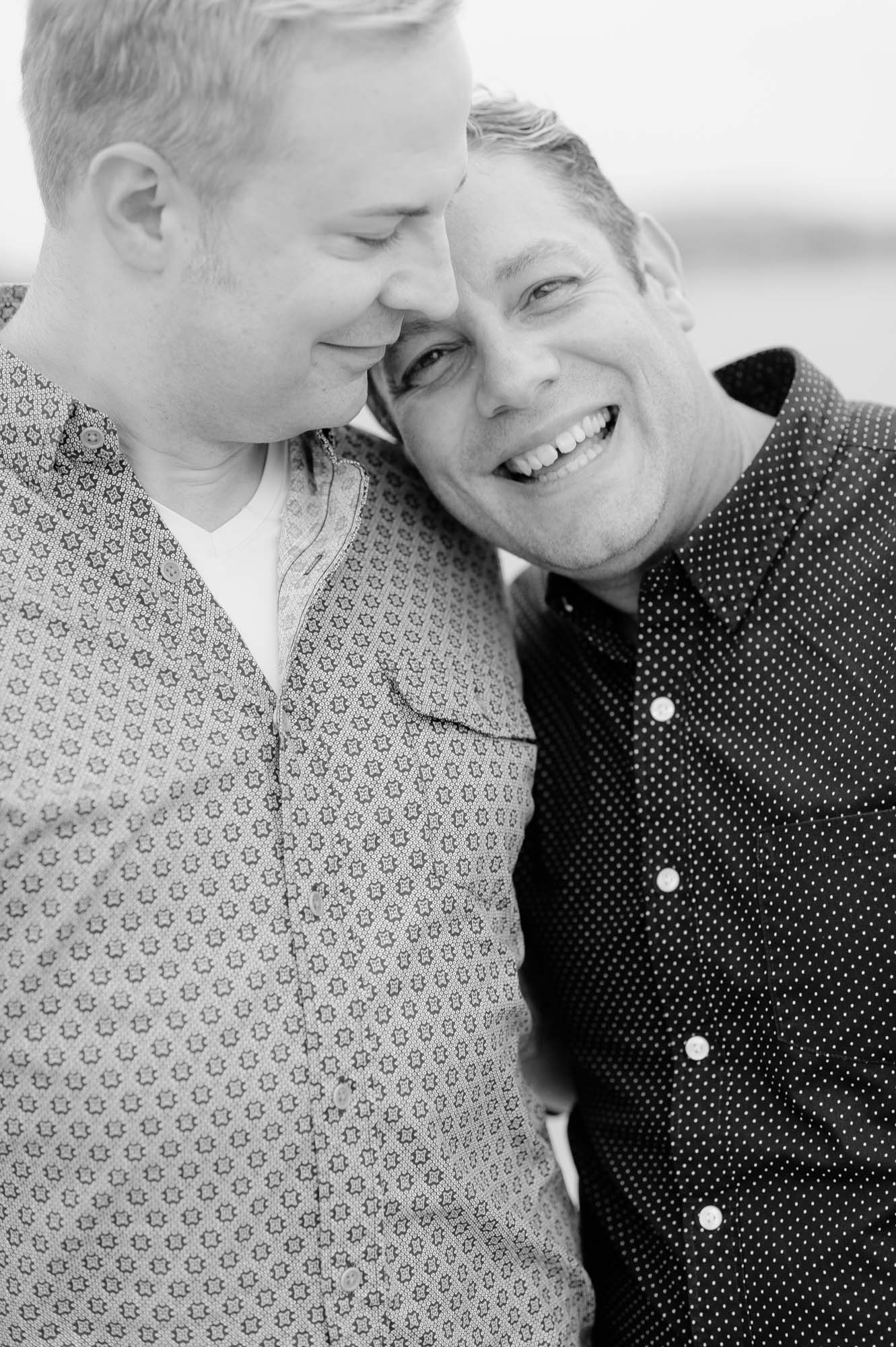 Gay Couple Engagment Session Carson Beach South Boston