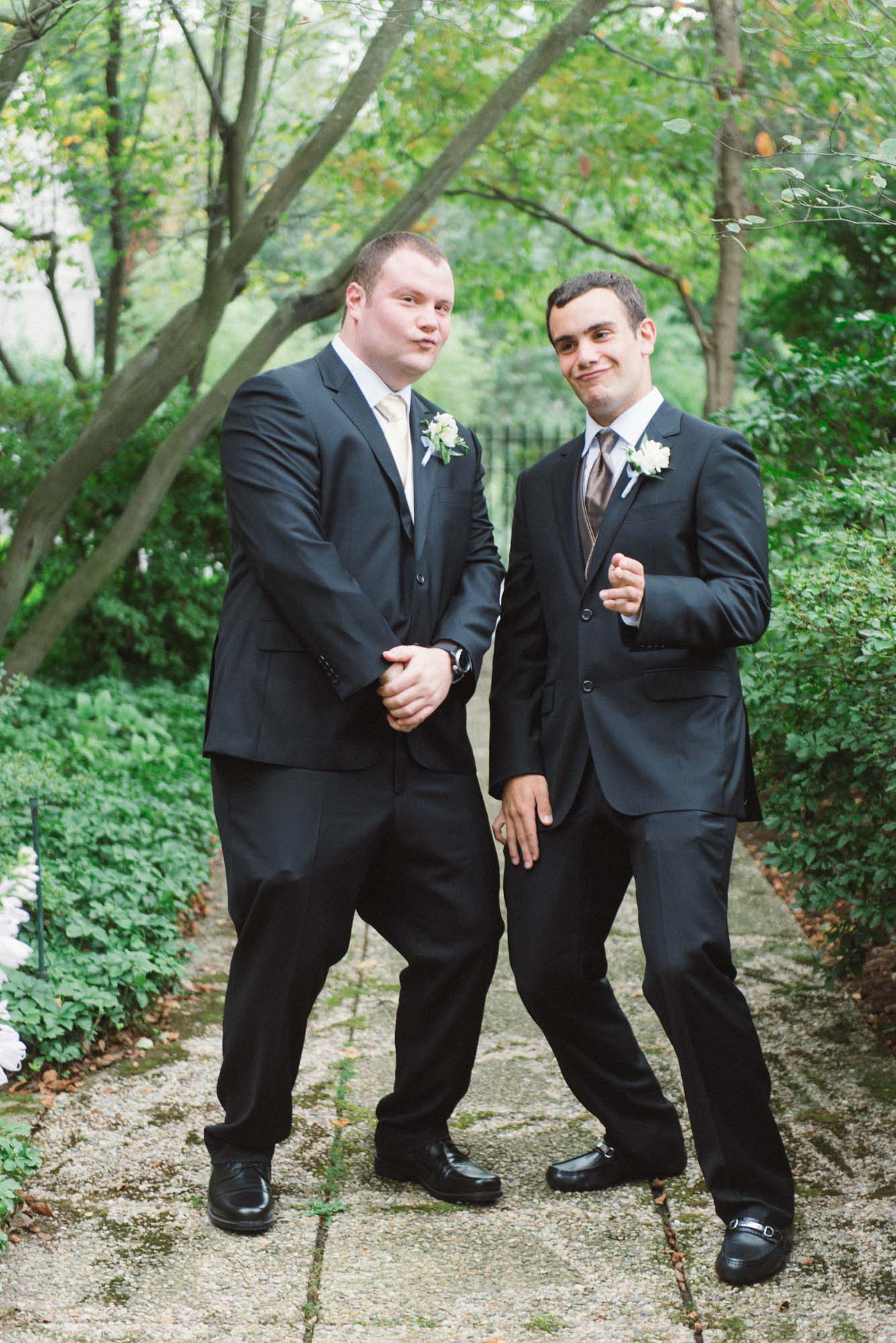 Groomsmen Portraits Chestnut Hill Ma Church