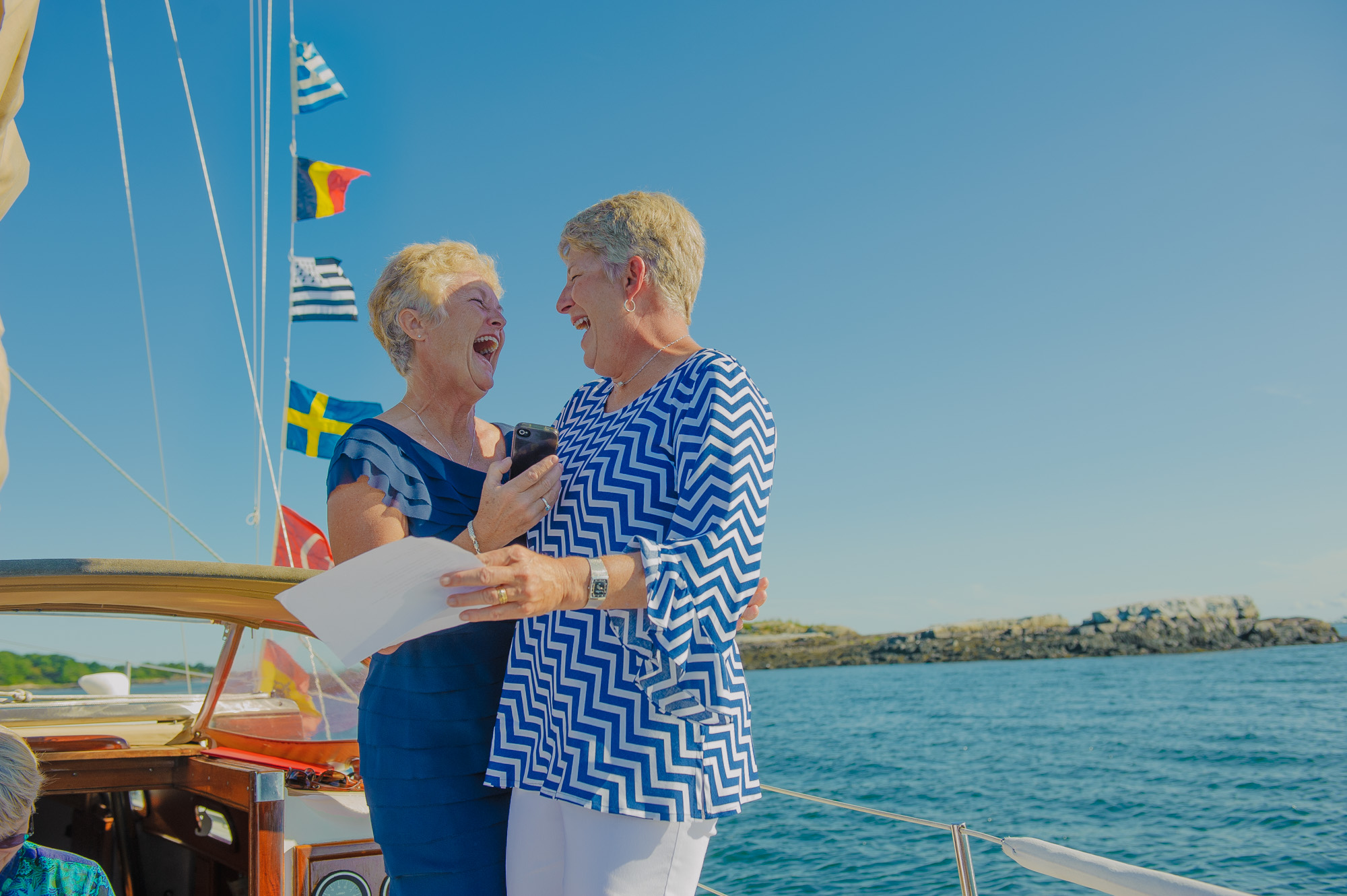 Intimate LGBT Wedding On Sail Boat